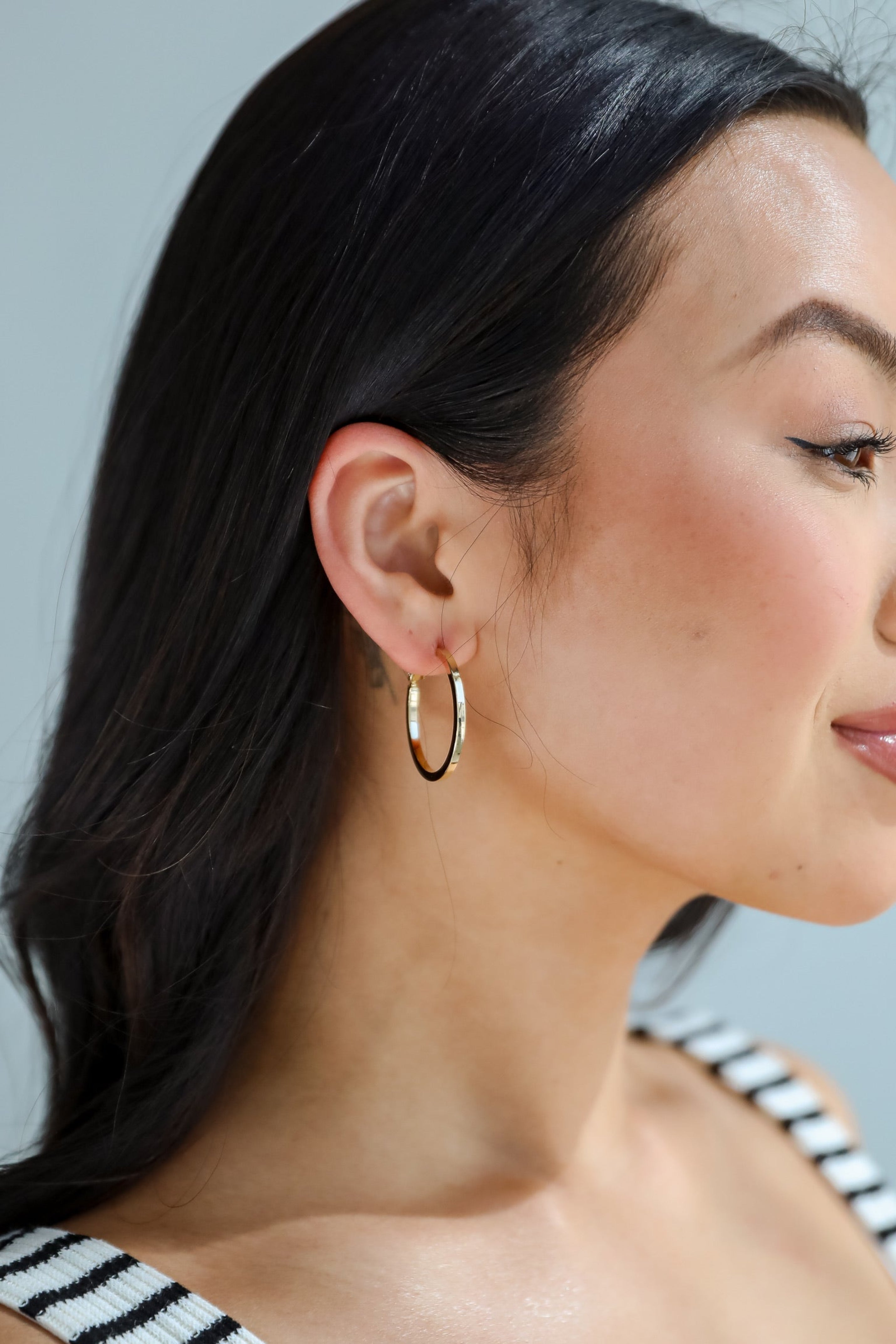 Ella Gold Hoop Earrings