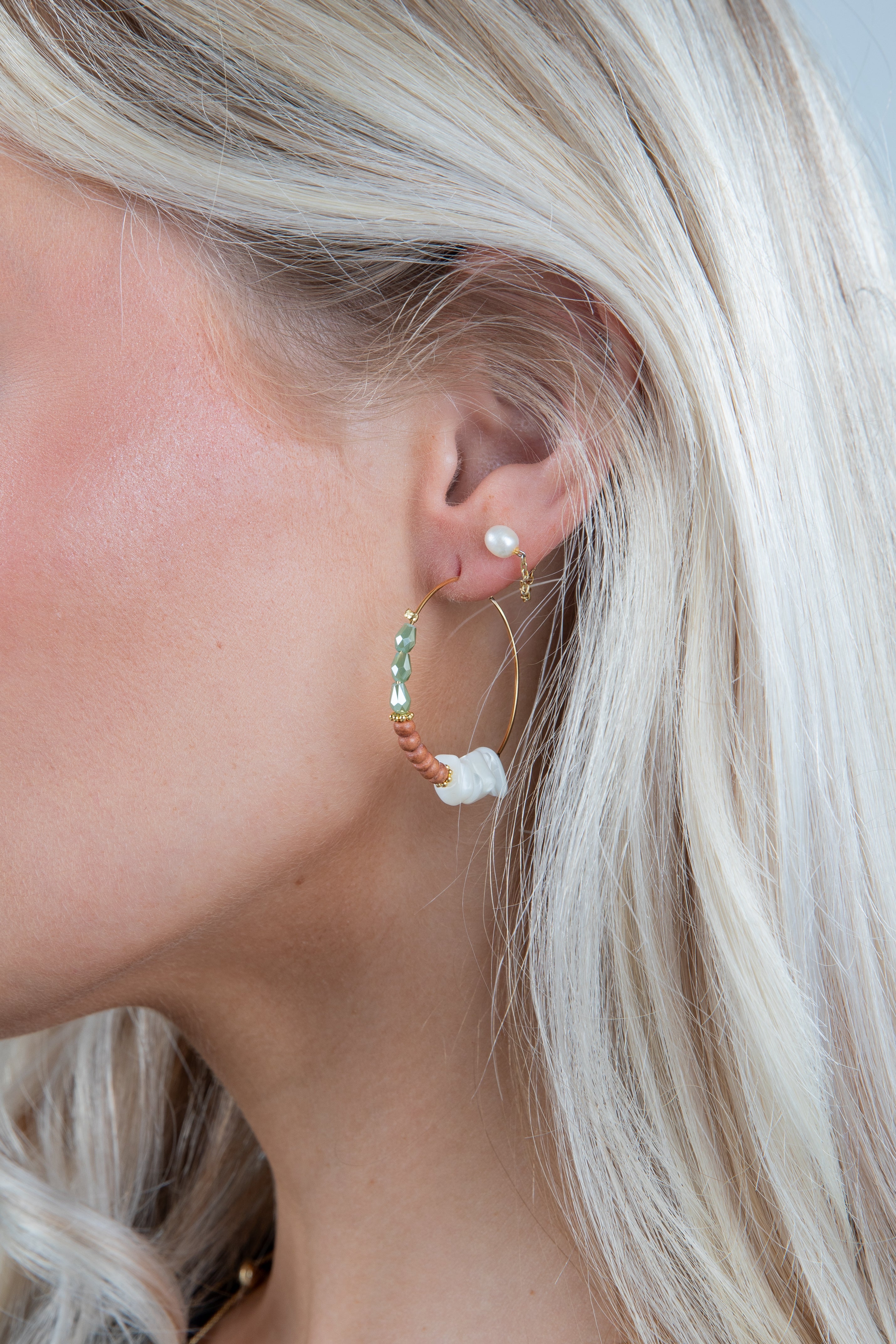 Aspen Beaded Hoop Earrings