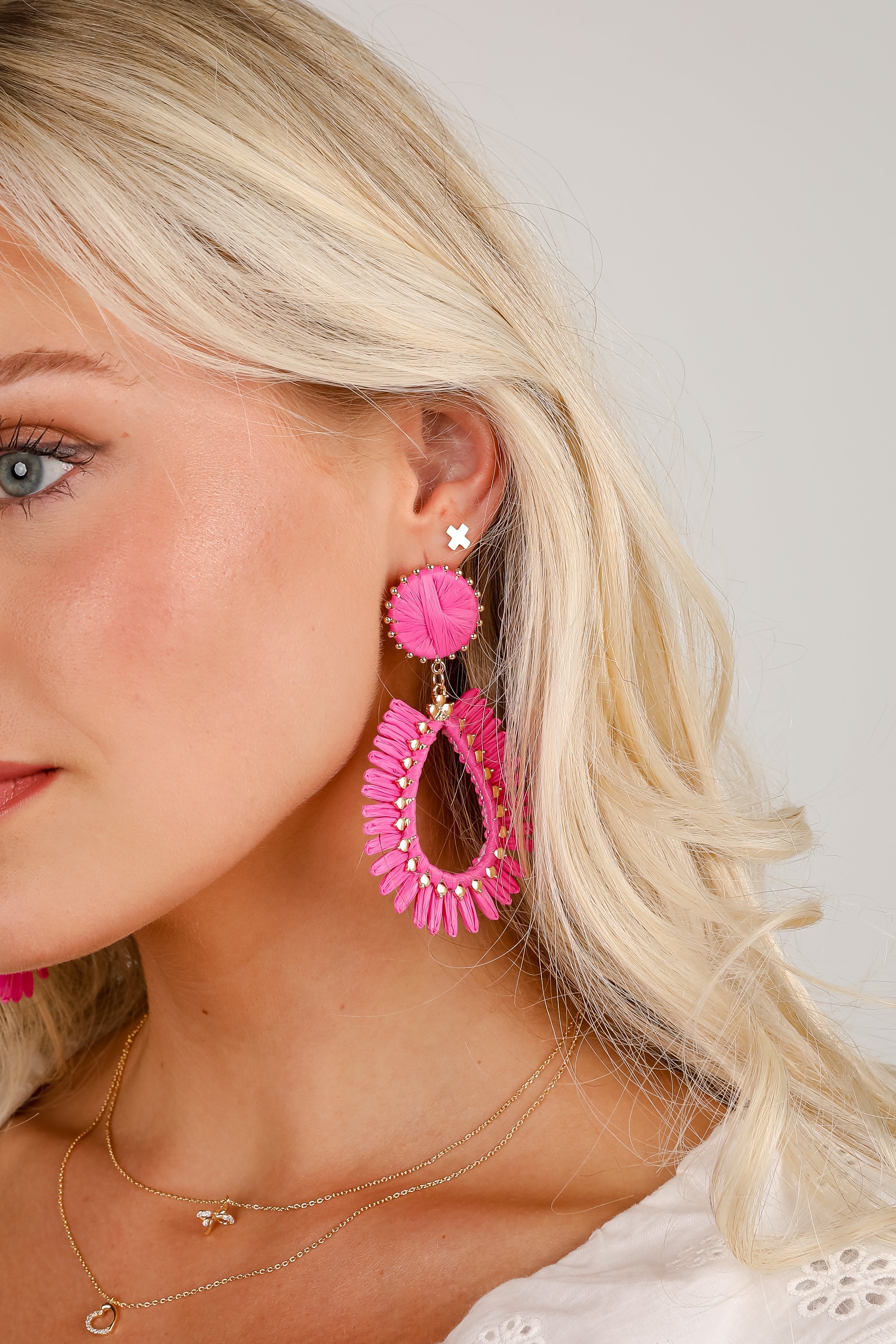 Bianca Straw Statement Earrings