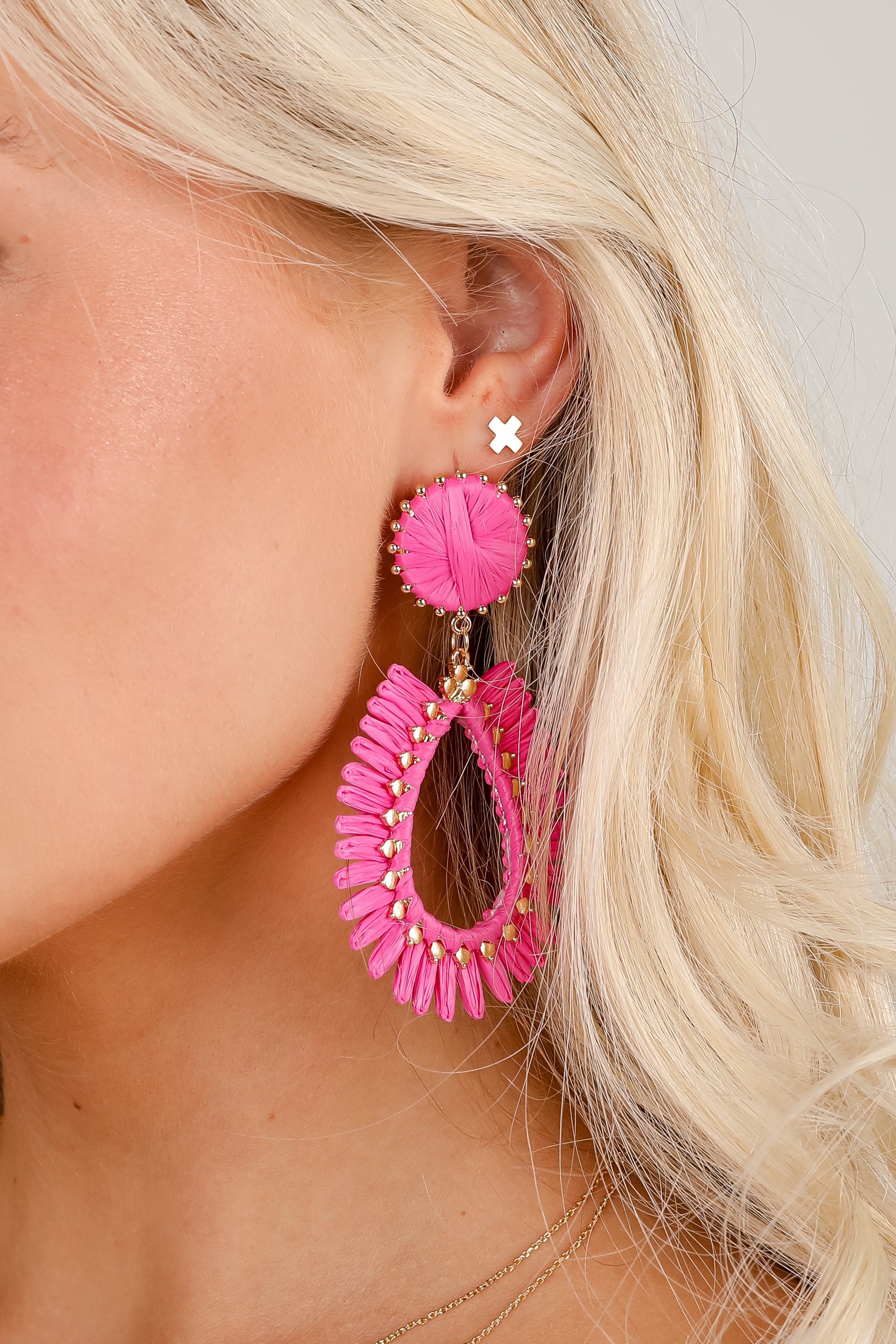 Bianca Straw Statement Earrings