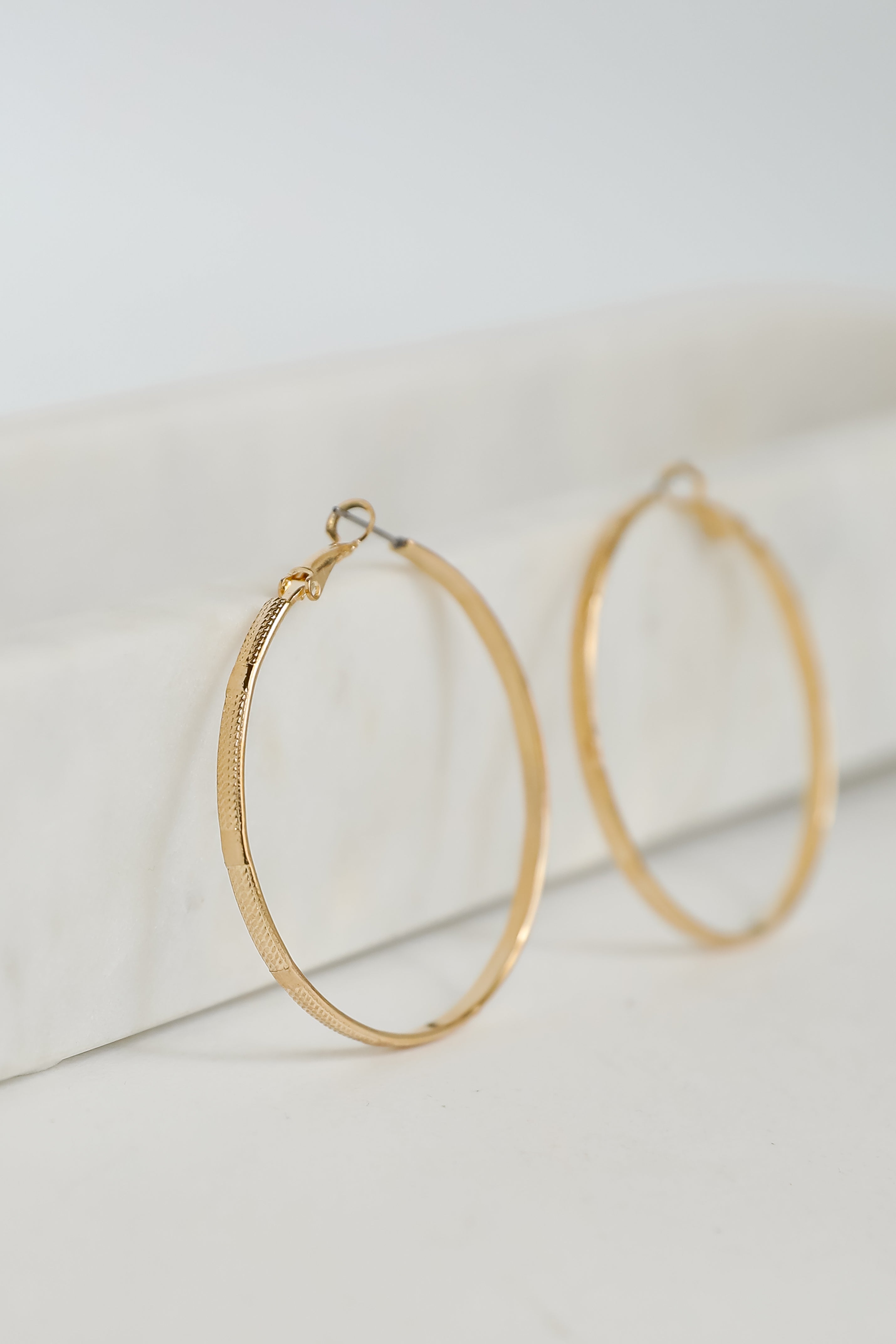 FINAL SALE - Callie Gold Hoop Earrings