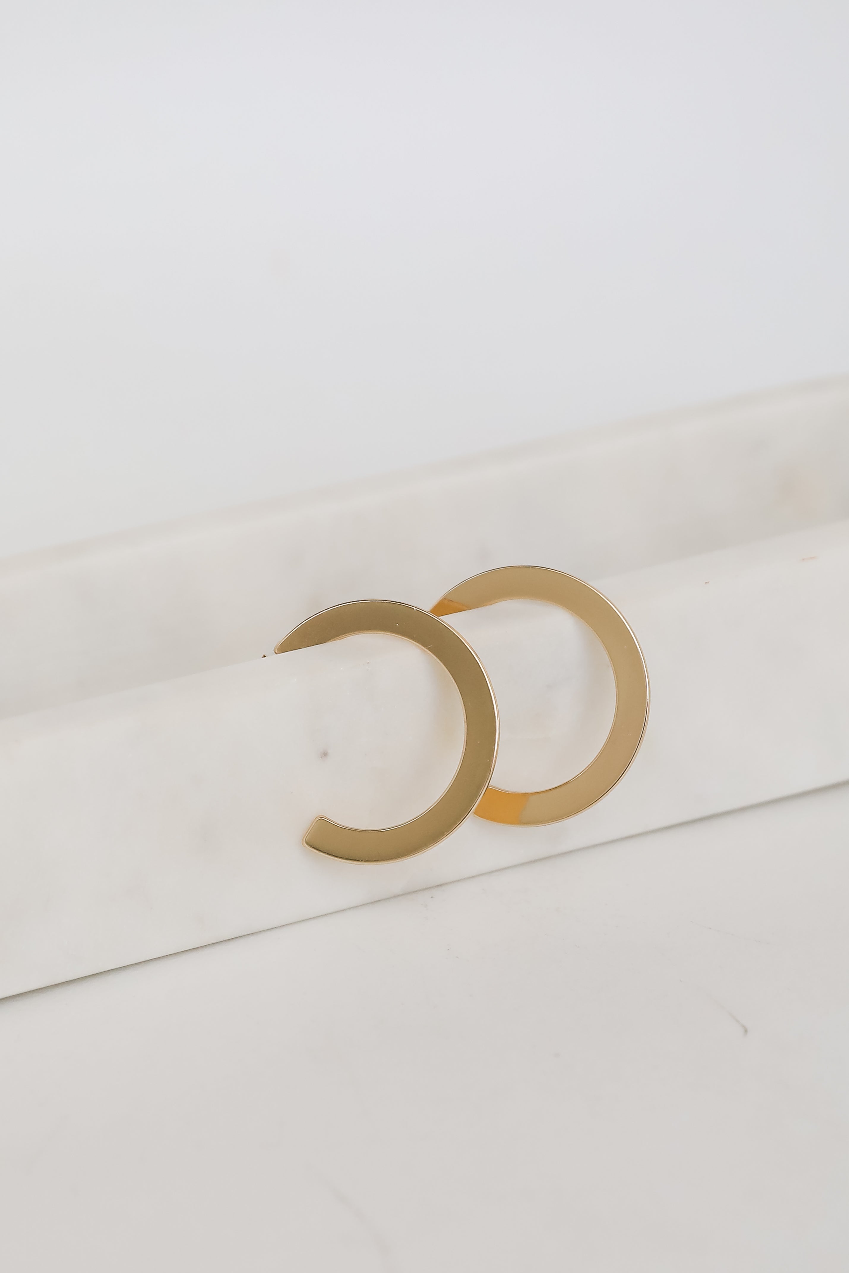 FINAL SALE - Avery Gold Hoop Earrings