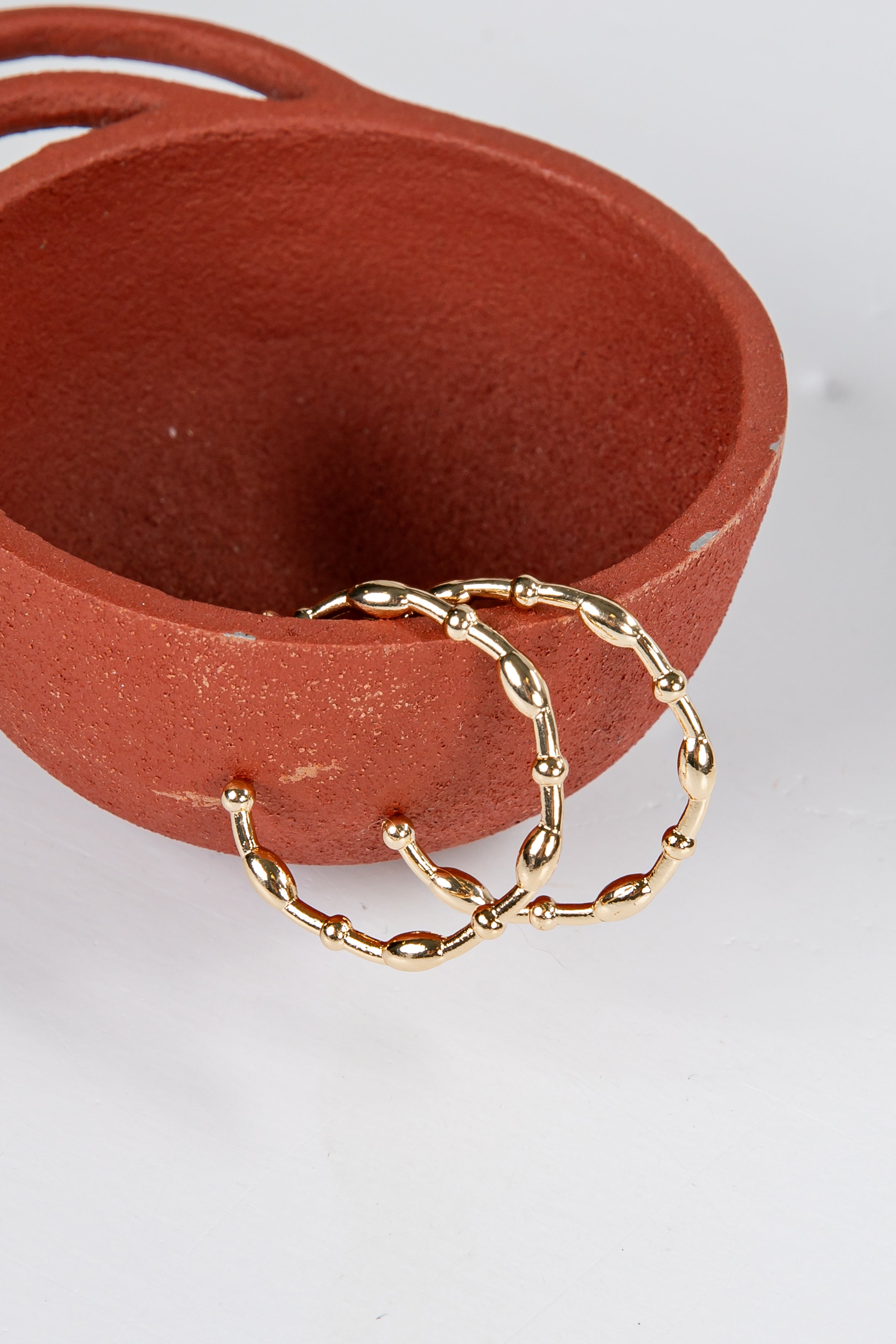 Carmen Textured Hoop Earrings