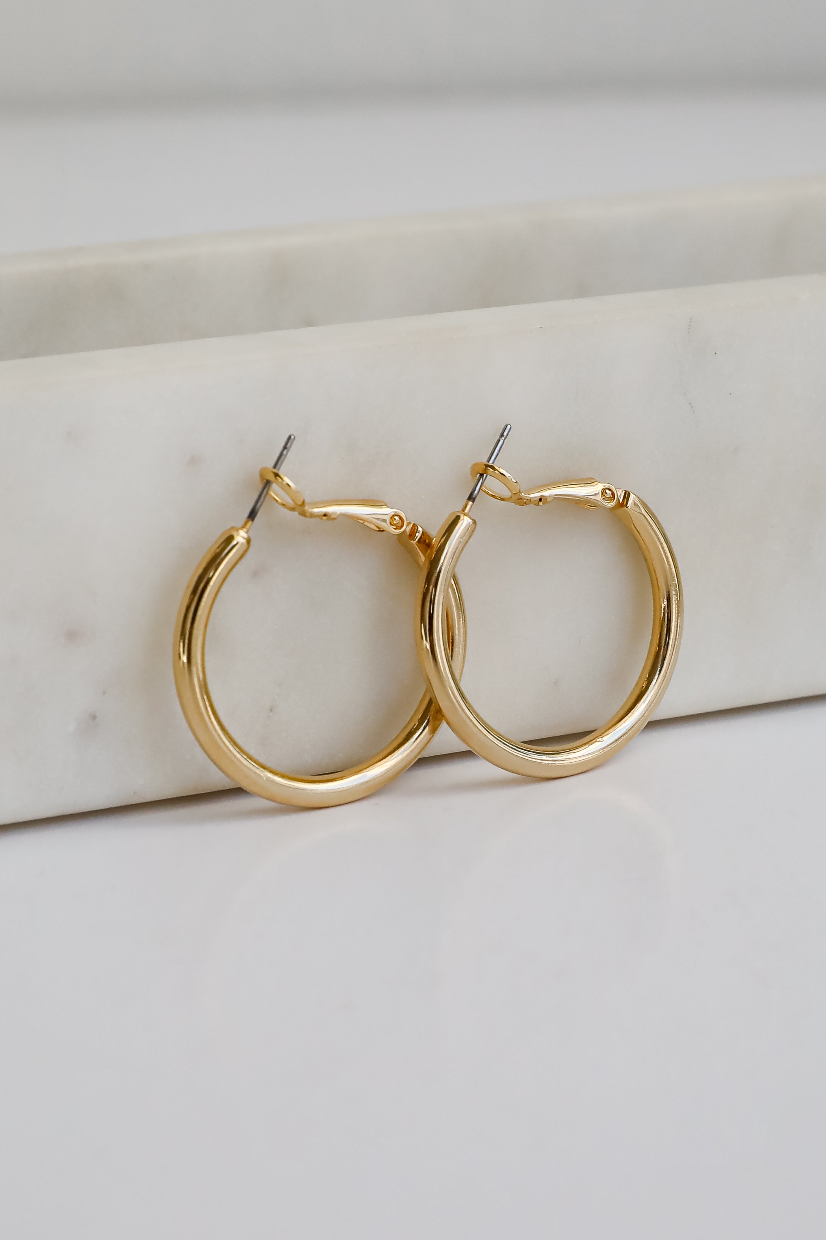 Aria Gold Hoop Earrings