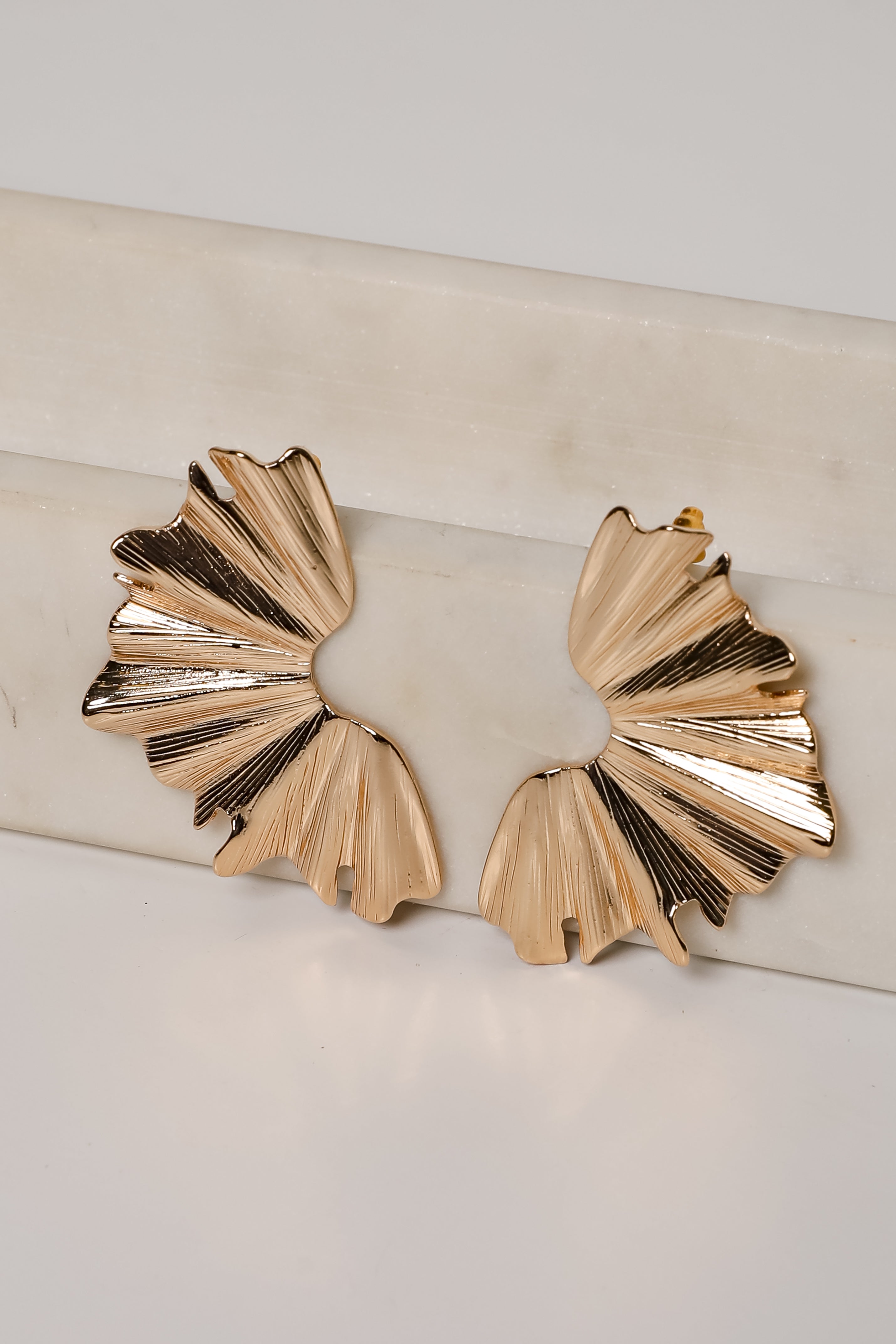 Claire Gold Statement Earrings