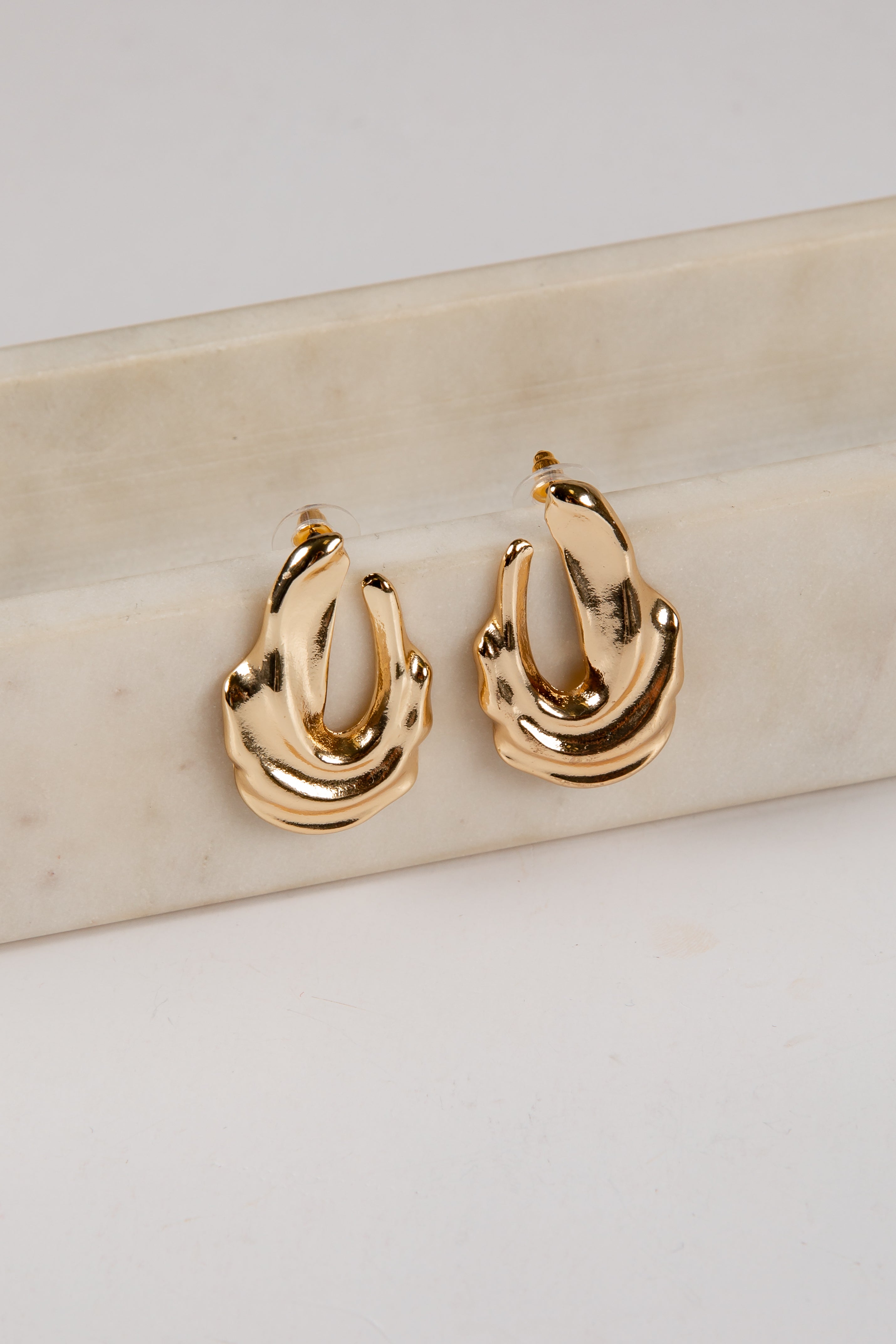 Catherine Gold Statement Earrings