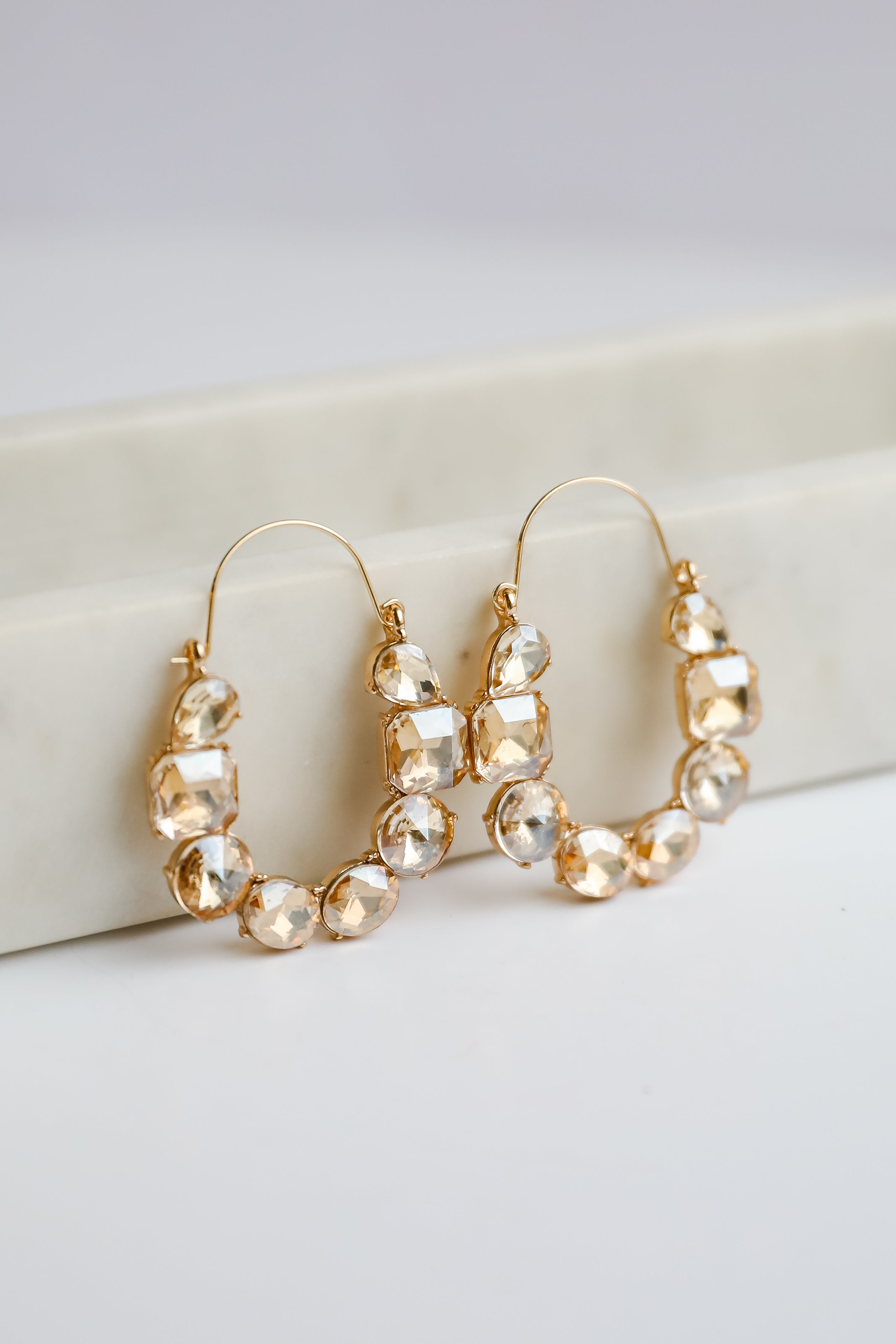 FINAL SALE - Brittany Gemstone Statement Earrings