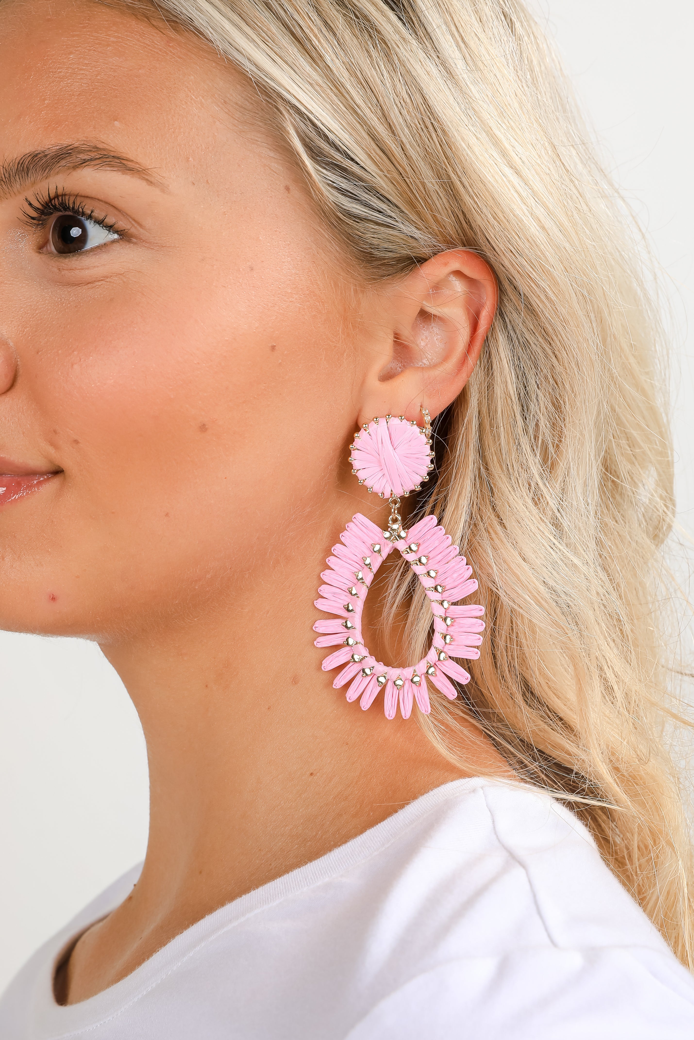 Bianca Straw Statement Earrings