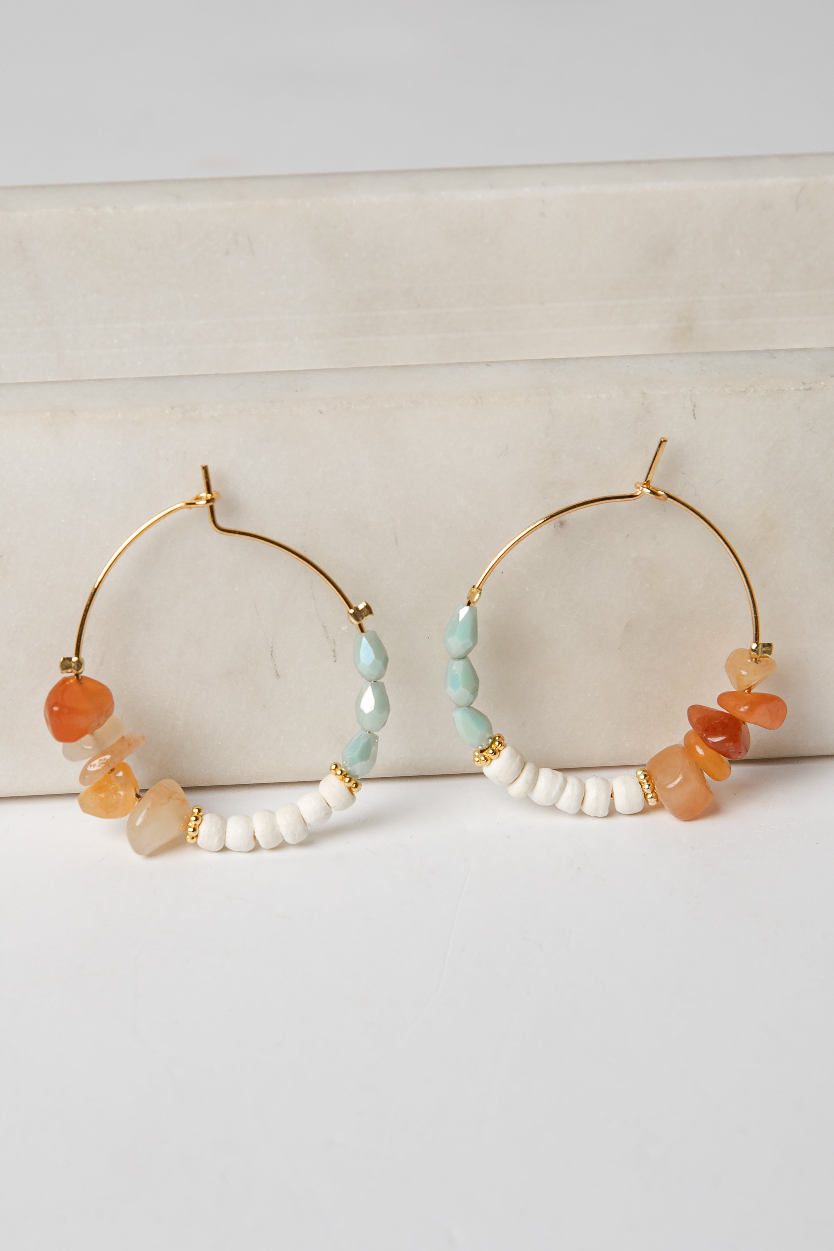 Aspen Beaded Hoop Earrings