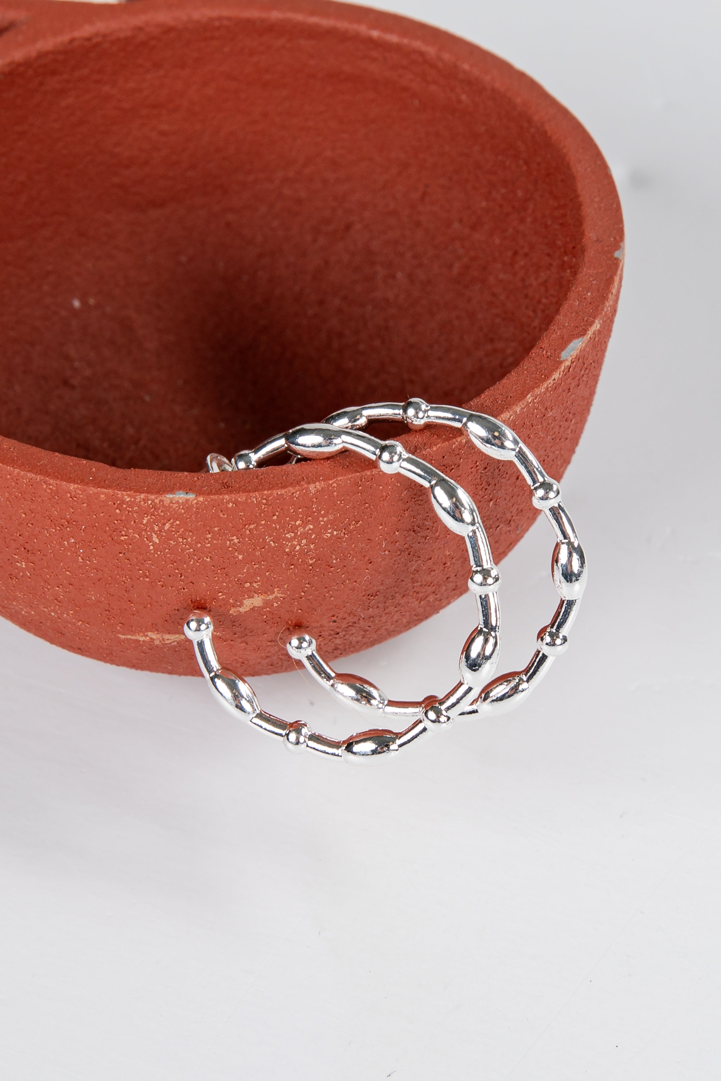 Carmen Textured Hoop Earrings