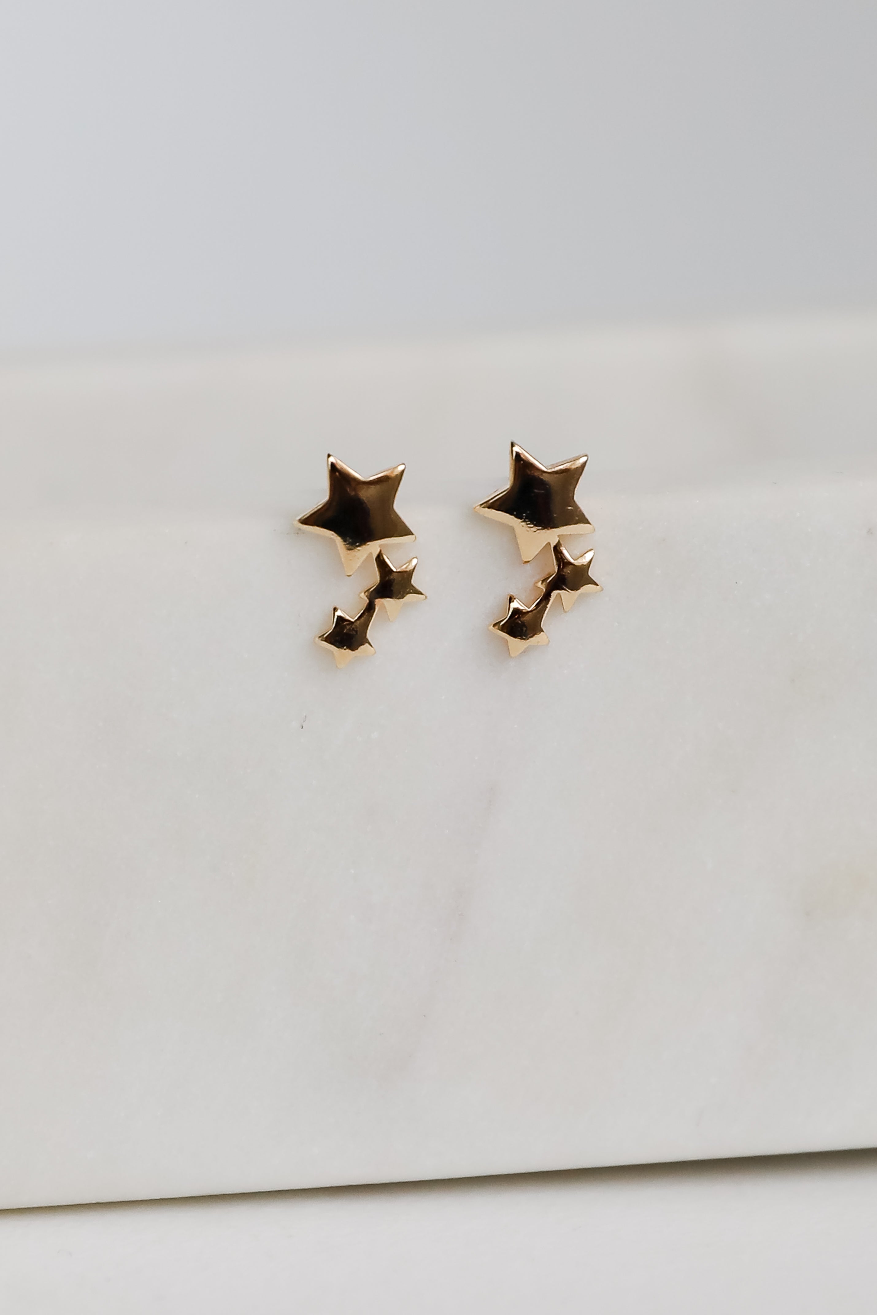 FINAL SALE - Elaine Gold Star Stud Earrings