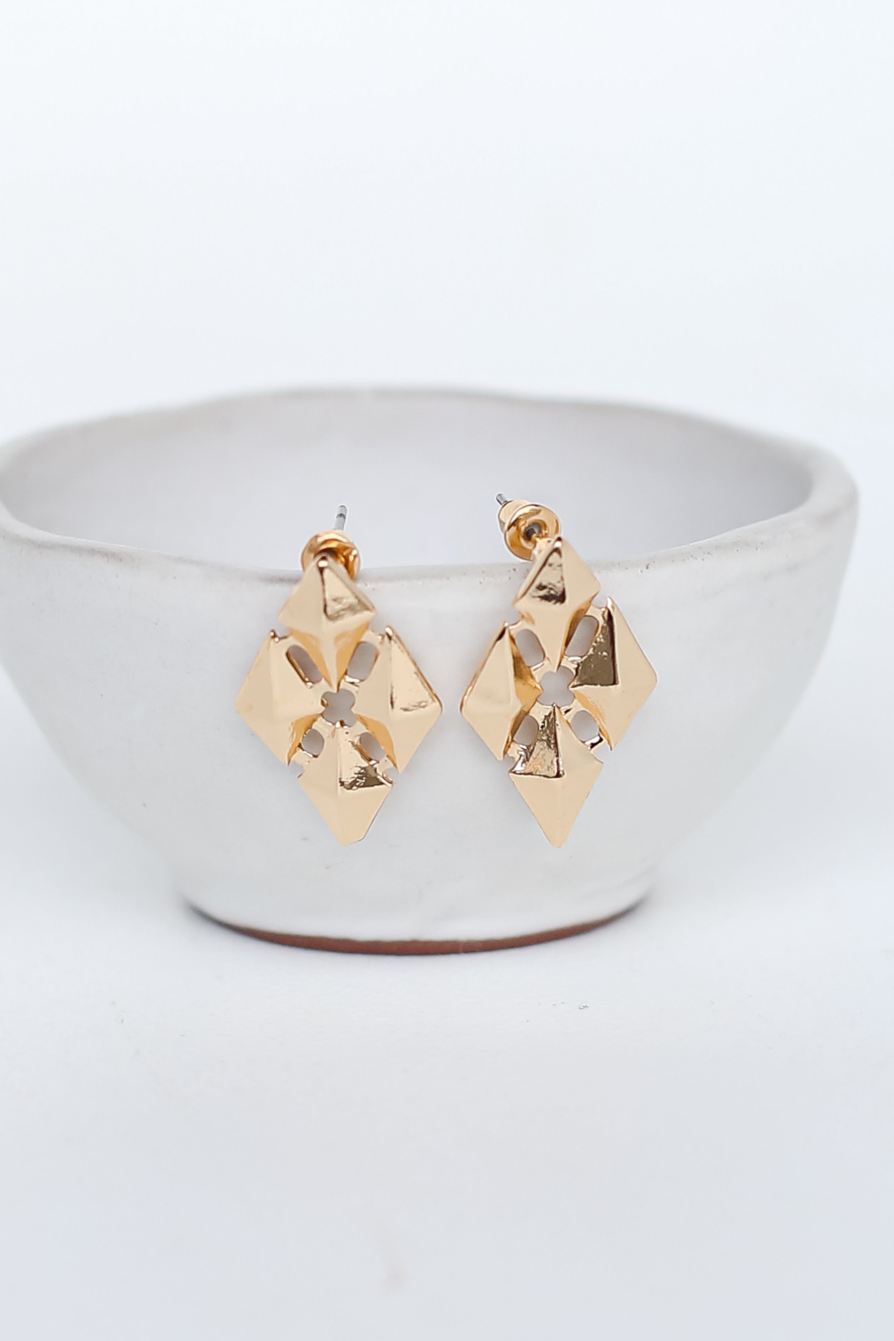 FINAL SALE - Adrianna Gold Statement Stud Earrings