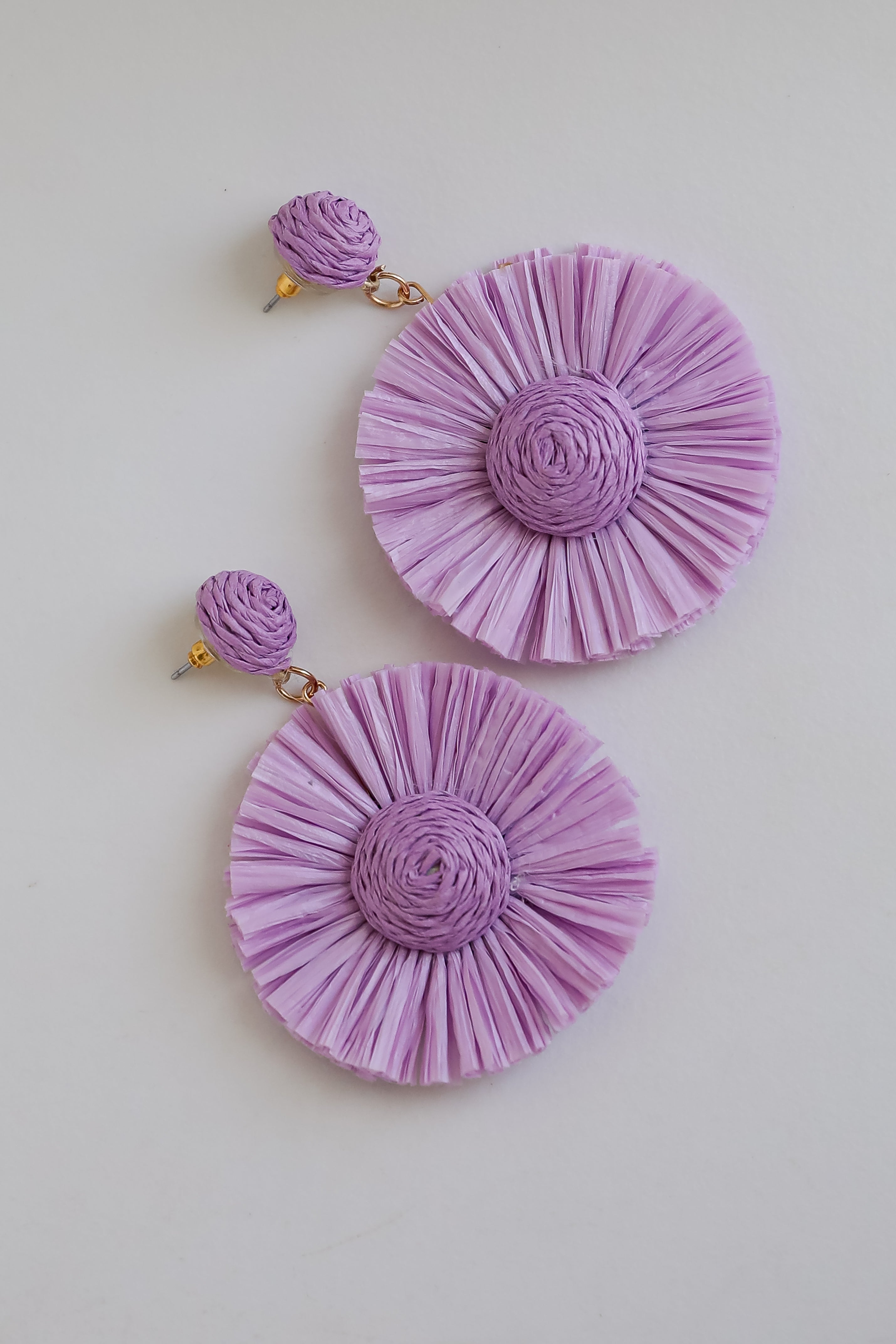 FINAL SALE - Gemma Straw Statement Earrings