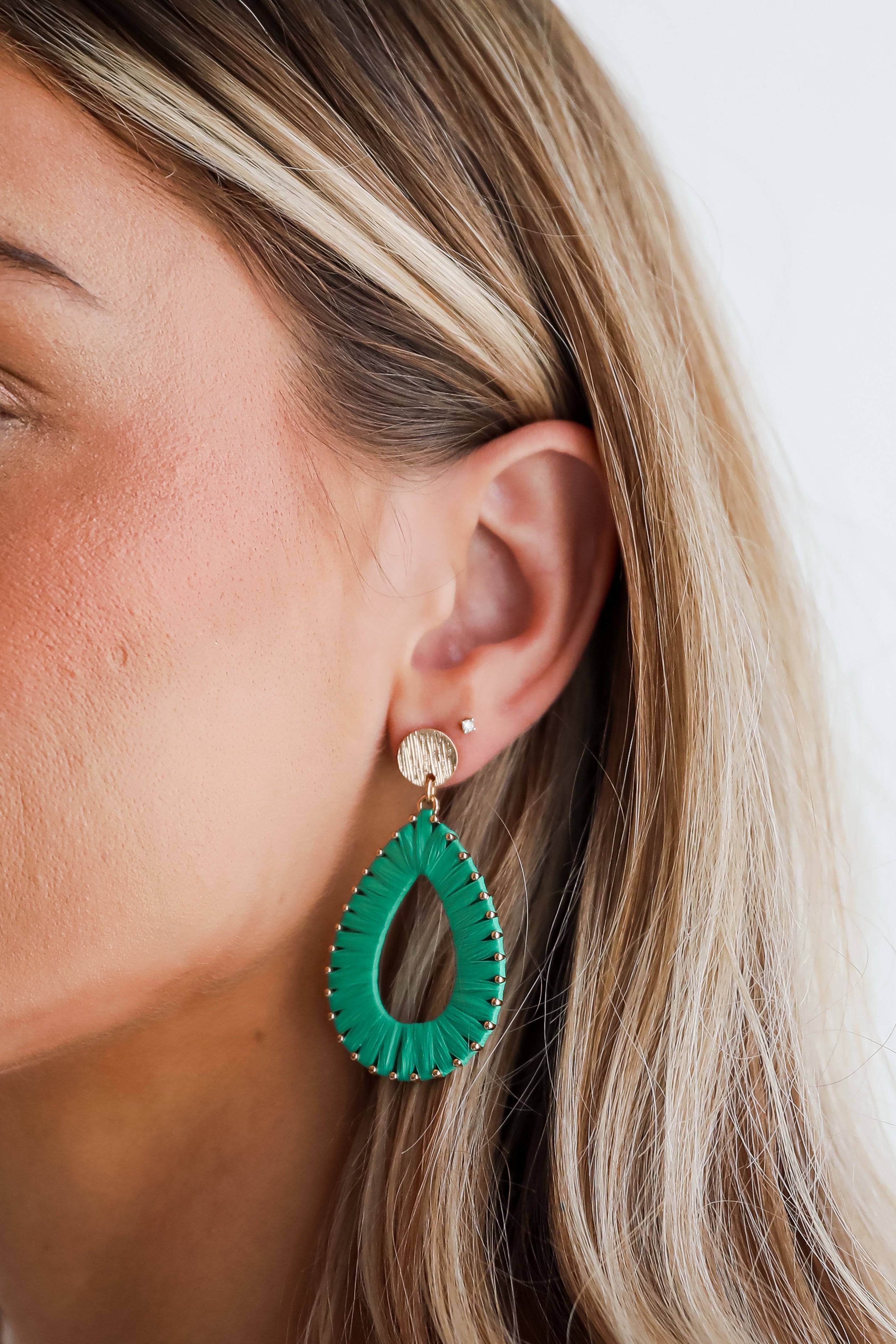 FINAL SALE - Alexa Straw Statement Earrings