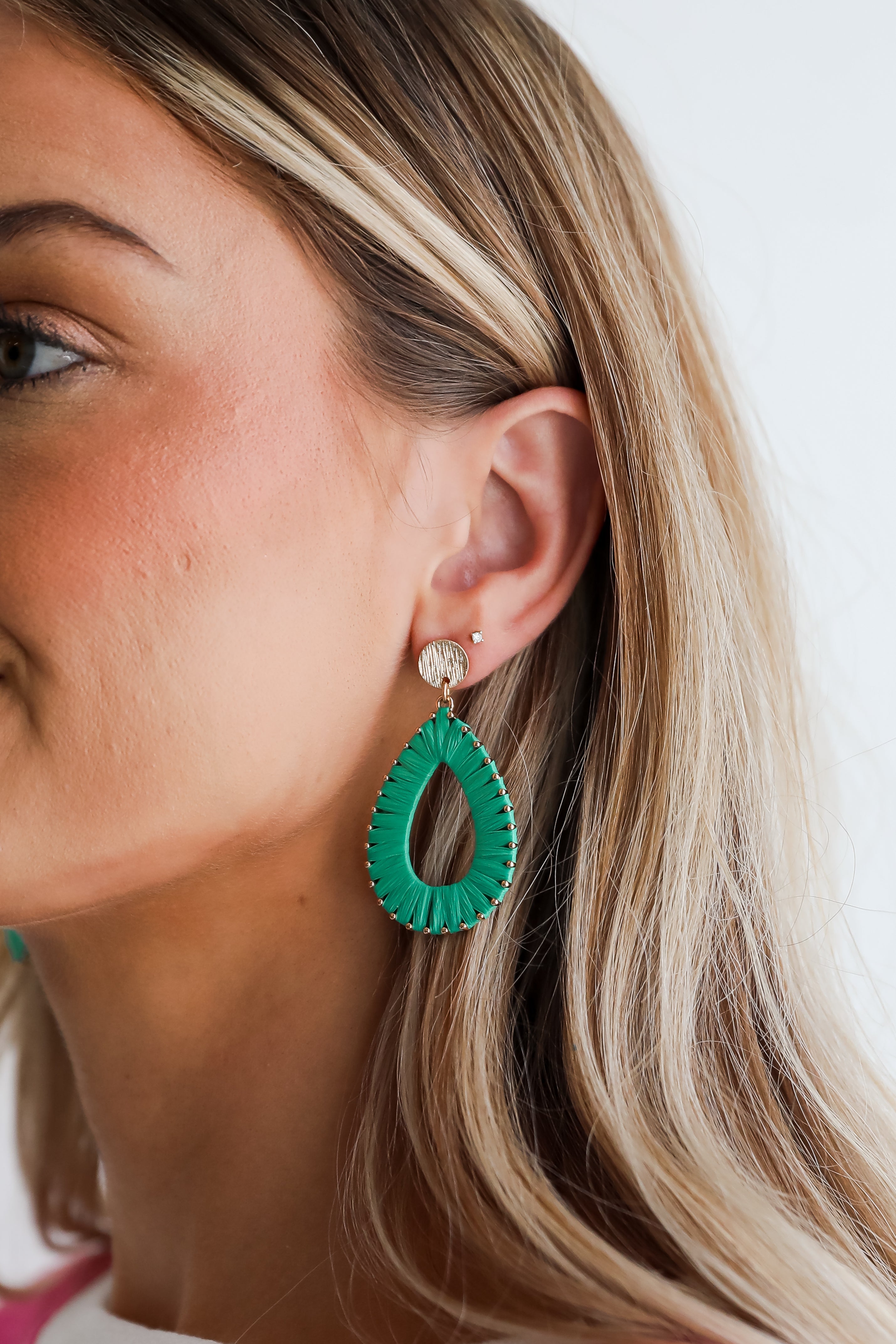 FINAL SALE - Alexa Straw Statement Earrings