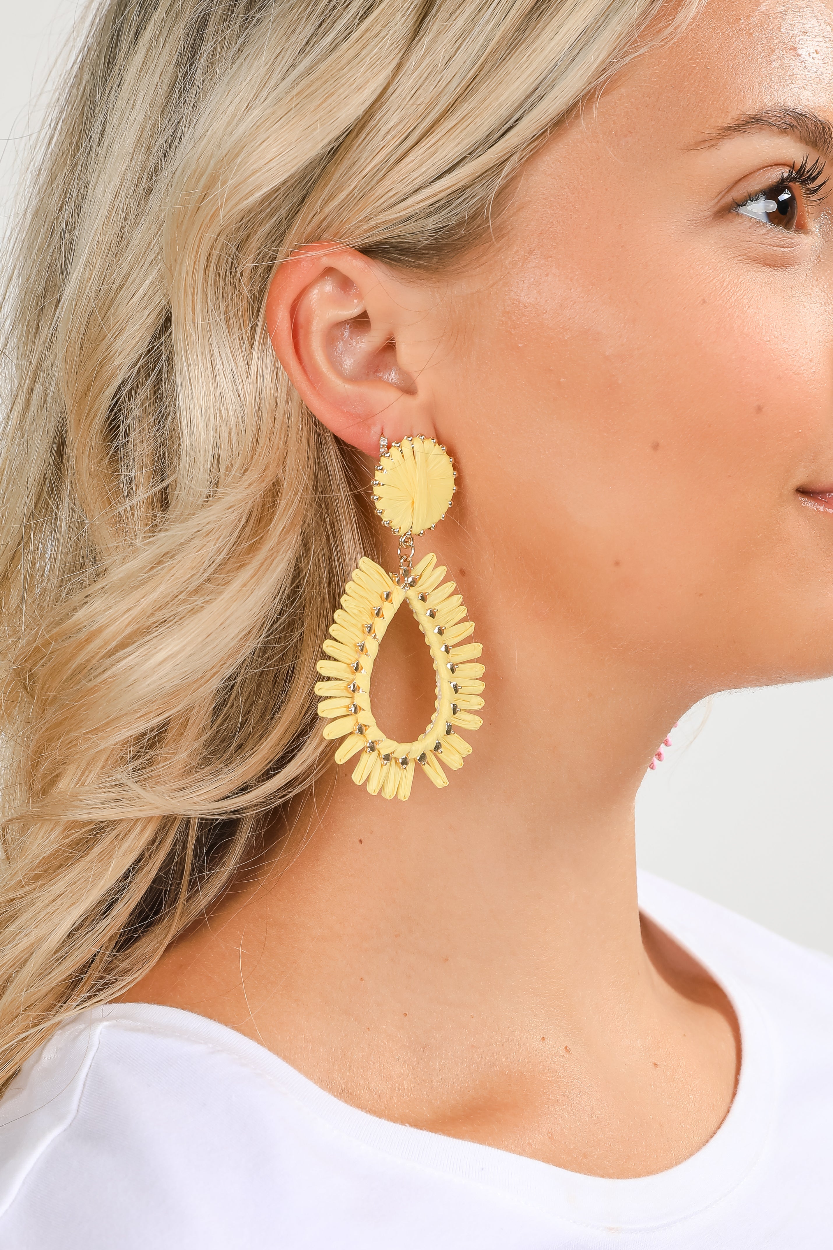 Bianca Straw Statement Earrings