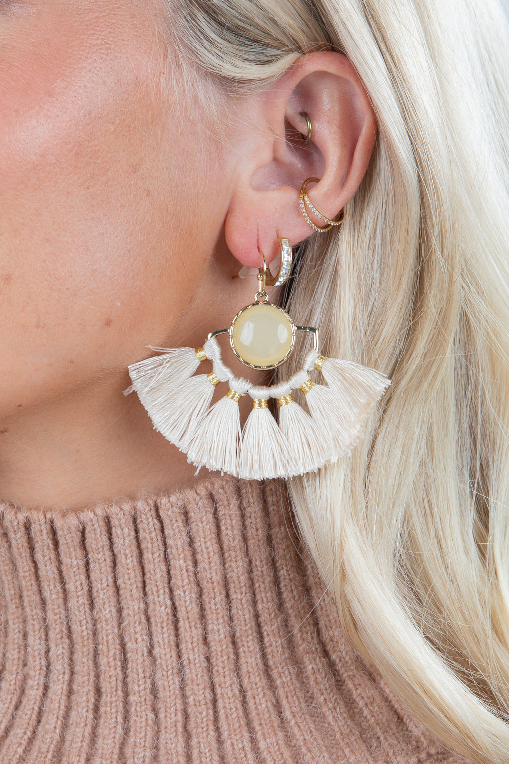 Monica Tassel Drop Earrings