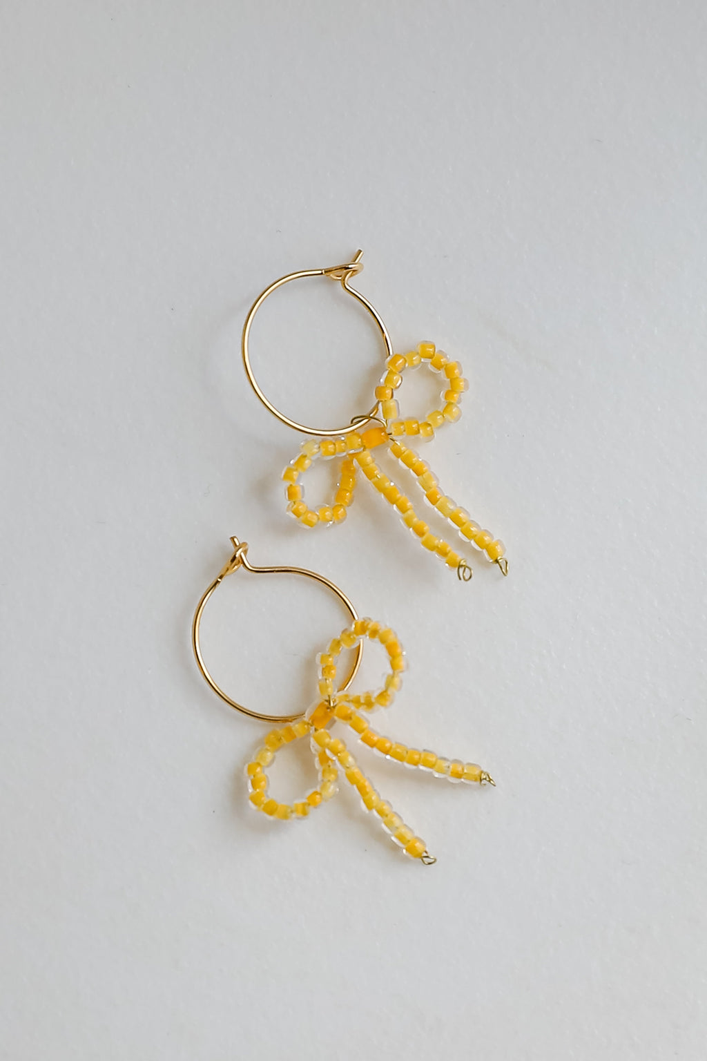 FINAL SALE - Sara Gold Bow Drop Earrings