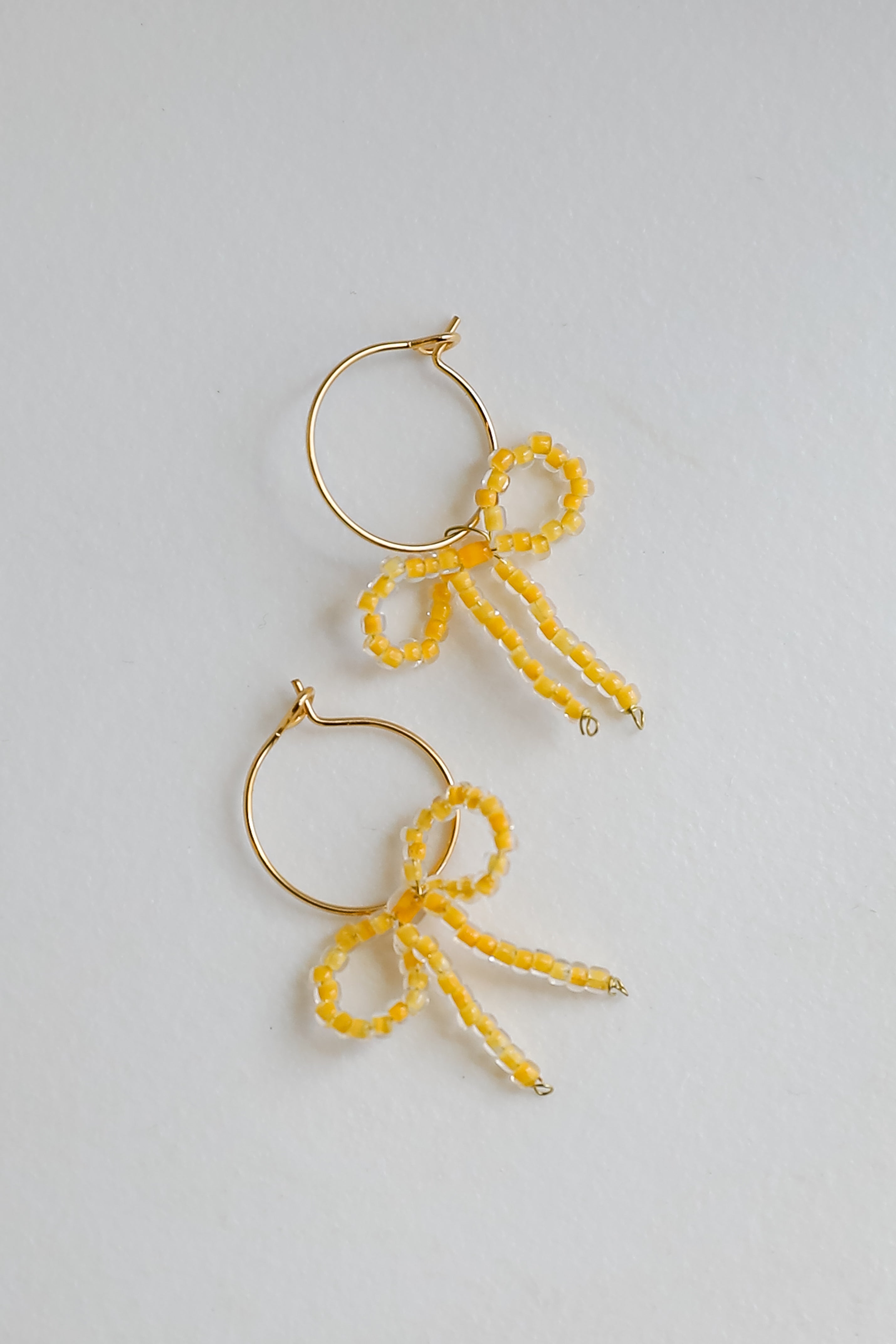 FINAL SALE - Sara Gold Bow Drop Earrings
