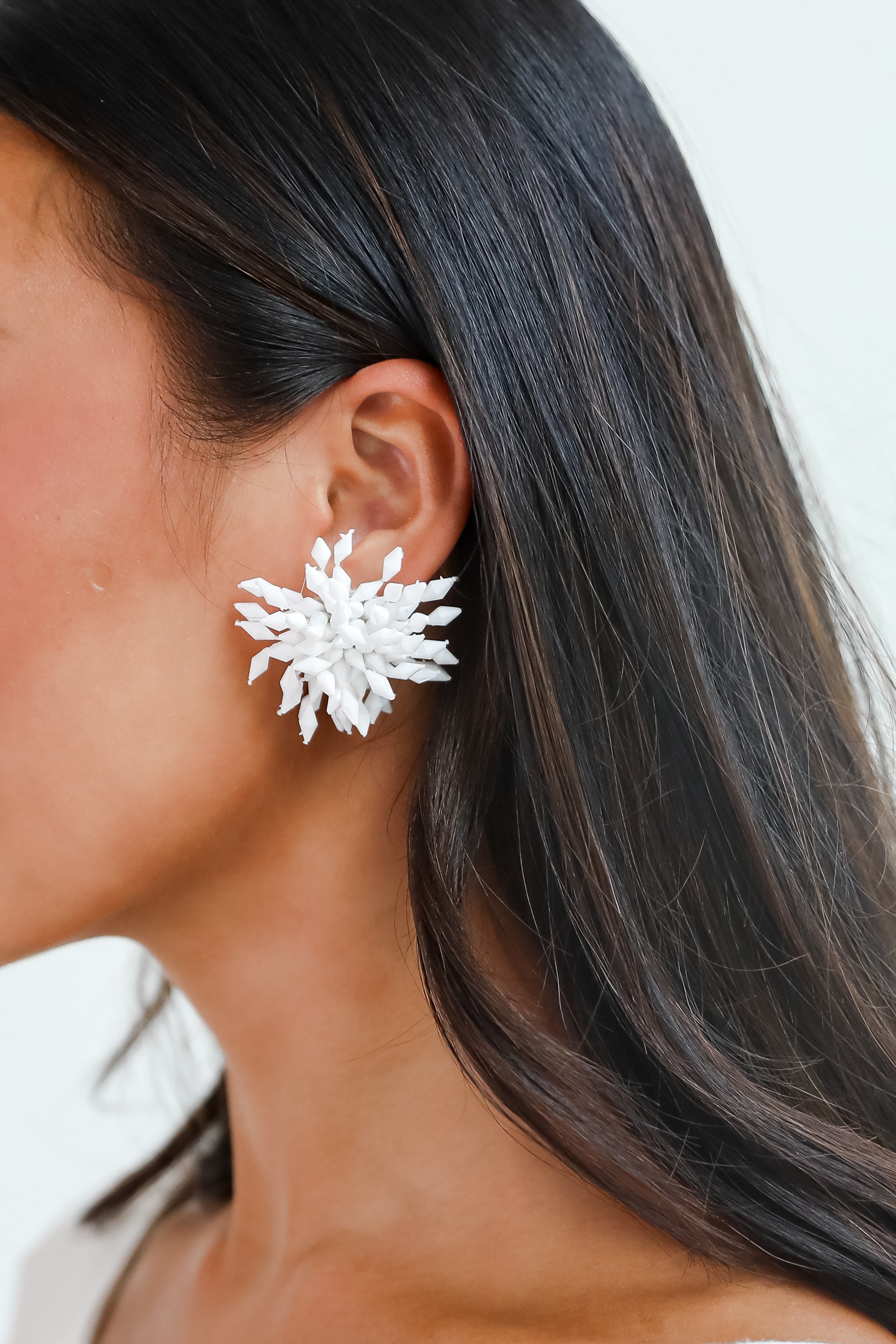 FINAL SALE - Hayley Beaded Statement Earrings