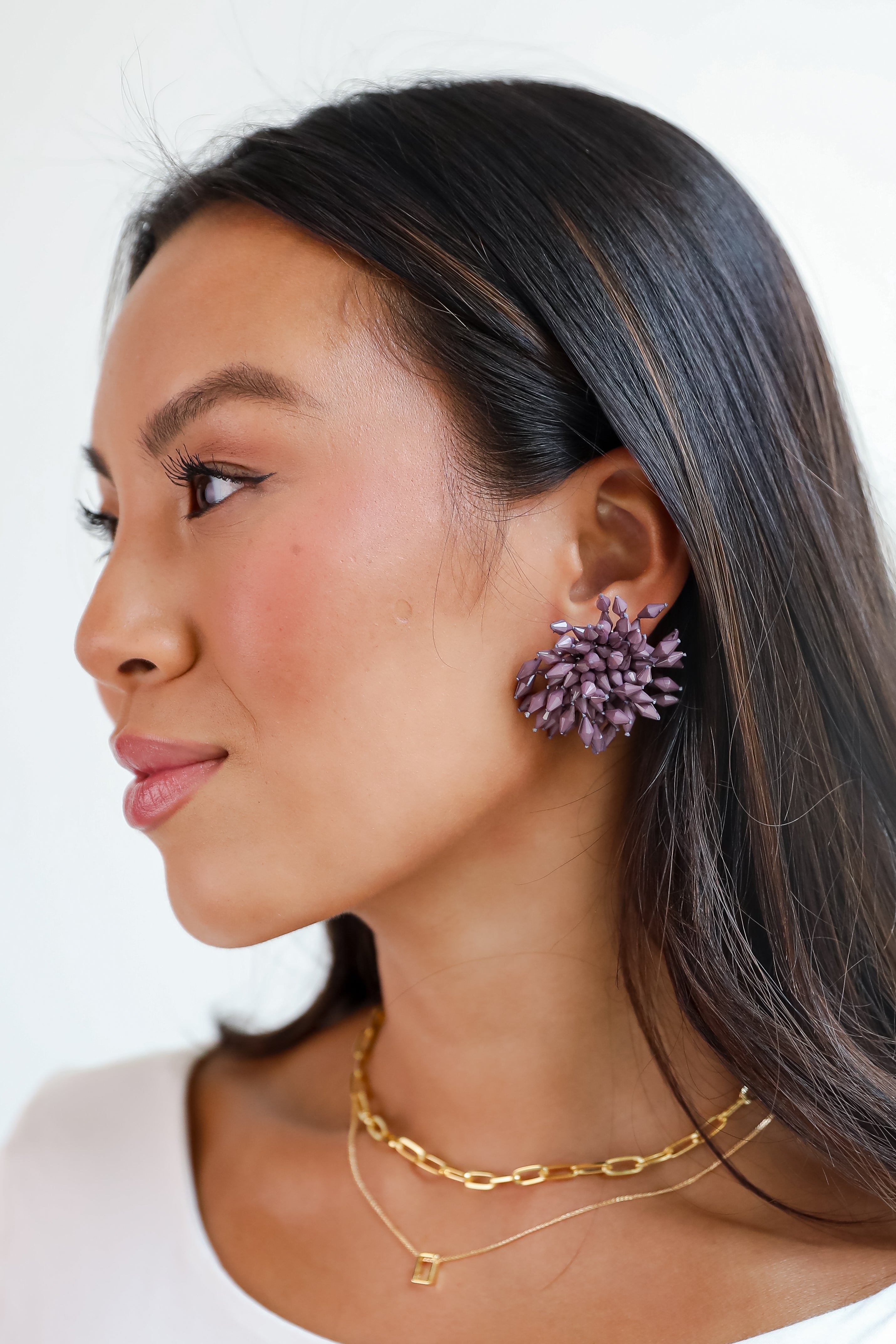 FINAL SALE - Hayley Beaded Statement Earrings