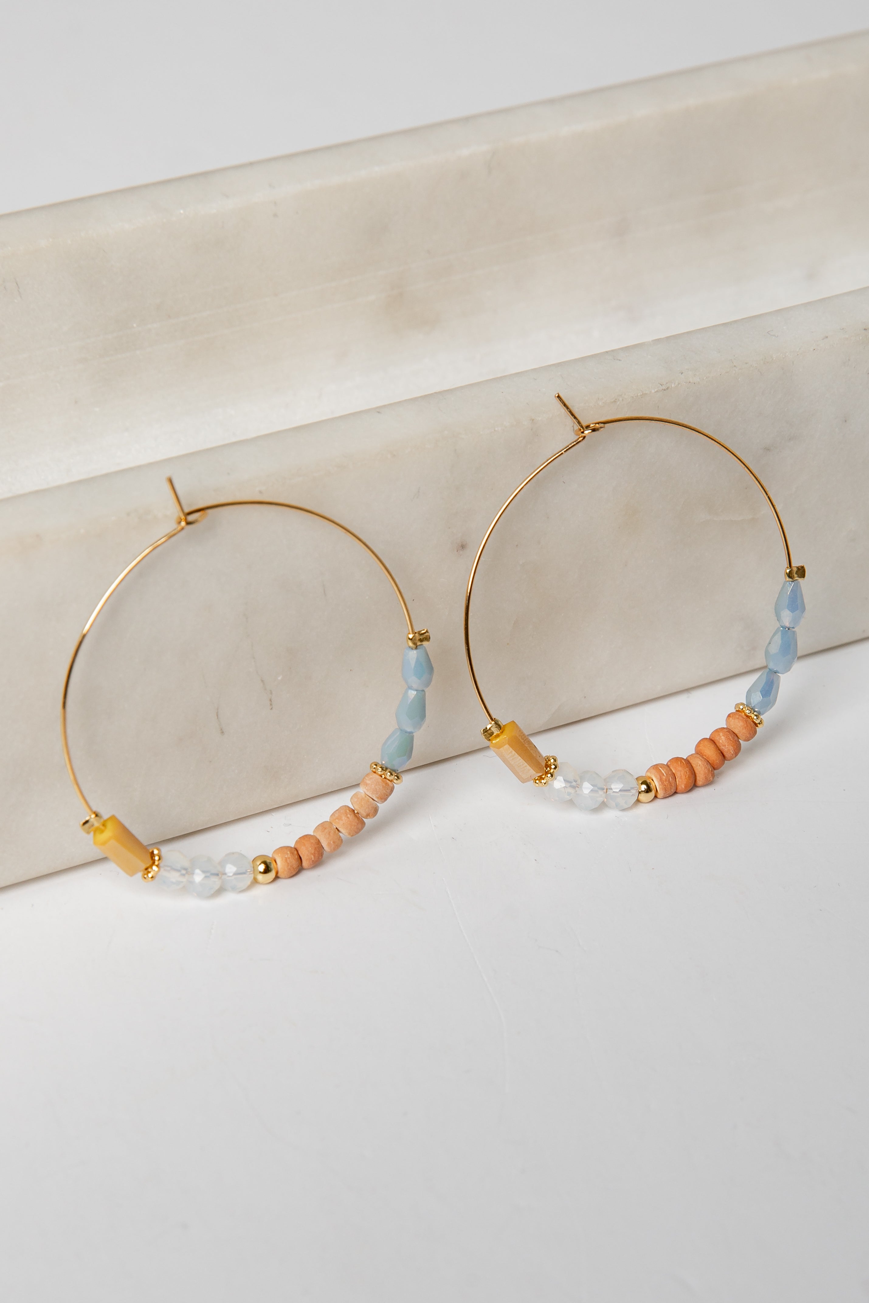 Kenna Beaded Hoop Earrings