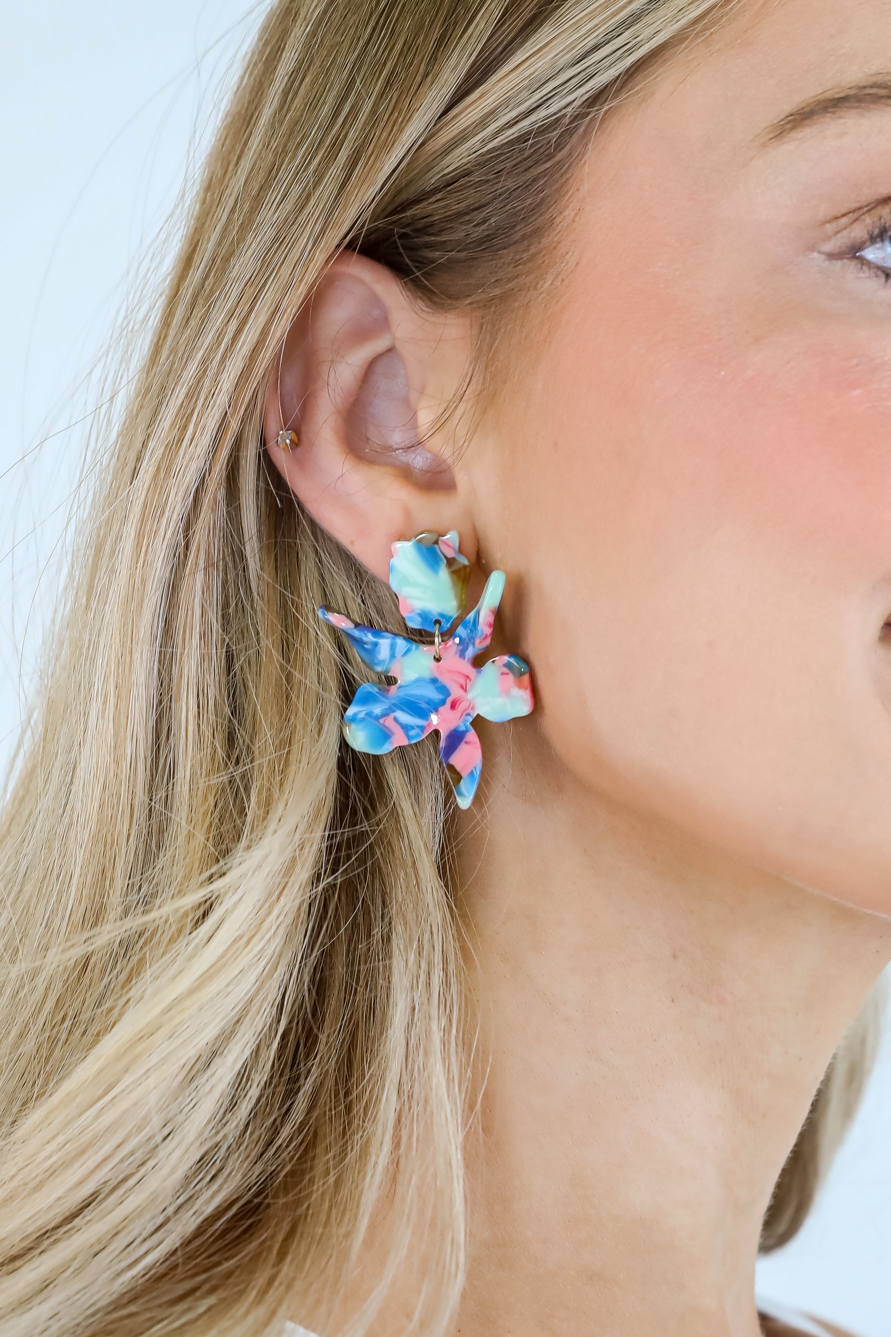 FINAL SALE - Cora Acrylic Statement Drop Earrings