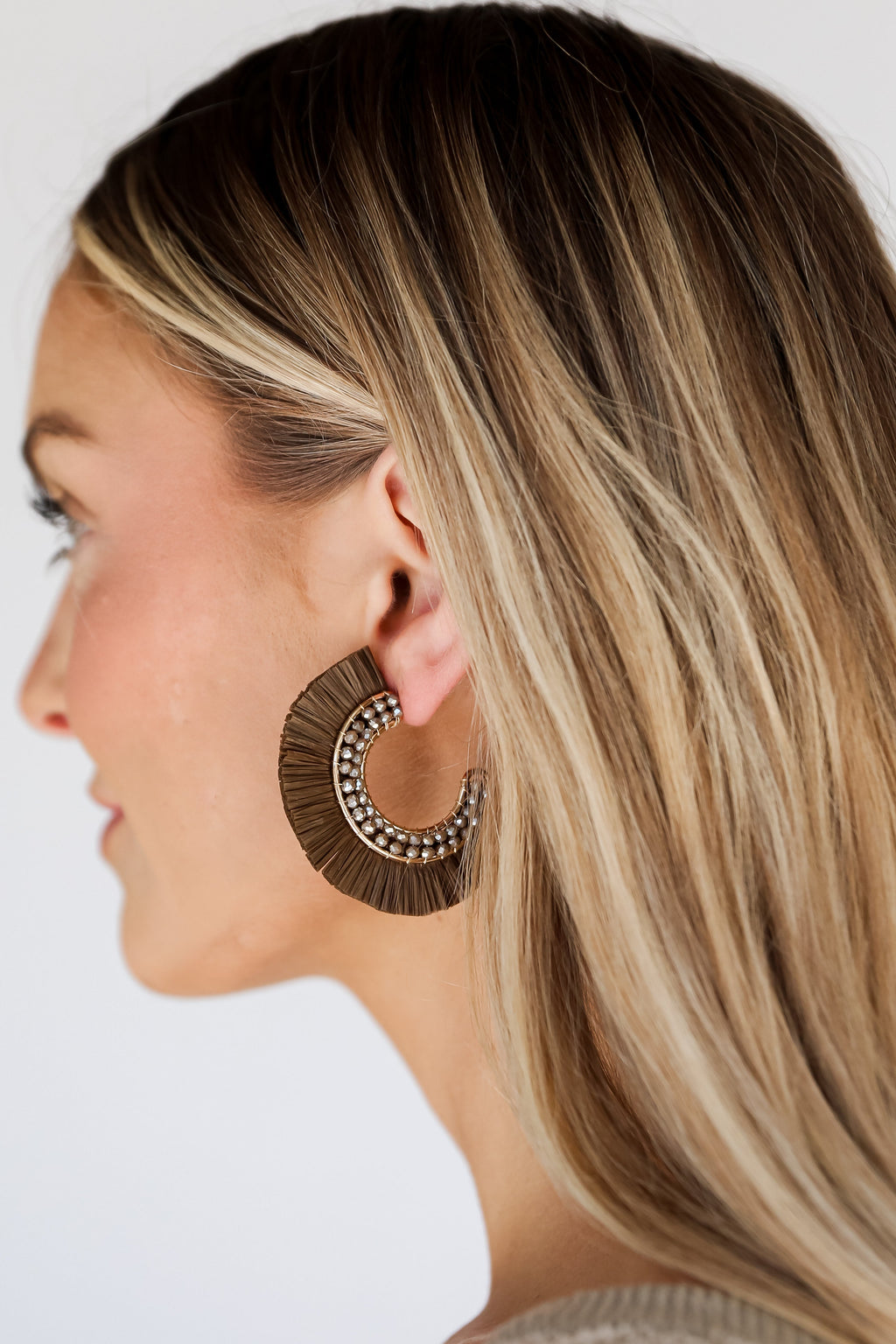 FINAL SALE - Lauren Fringe Hoop Earrings