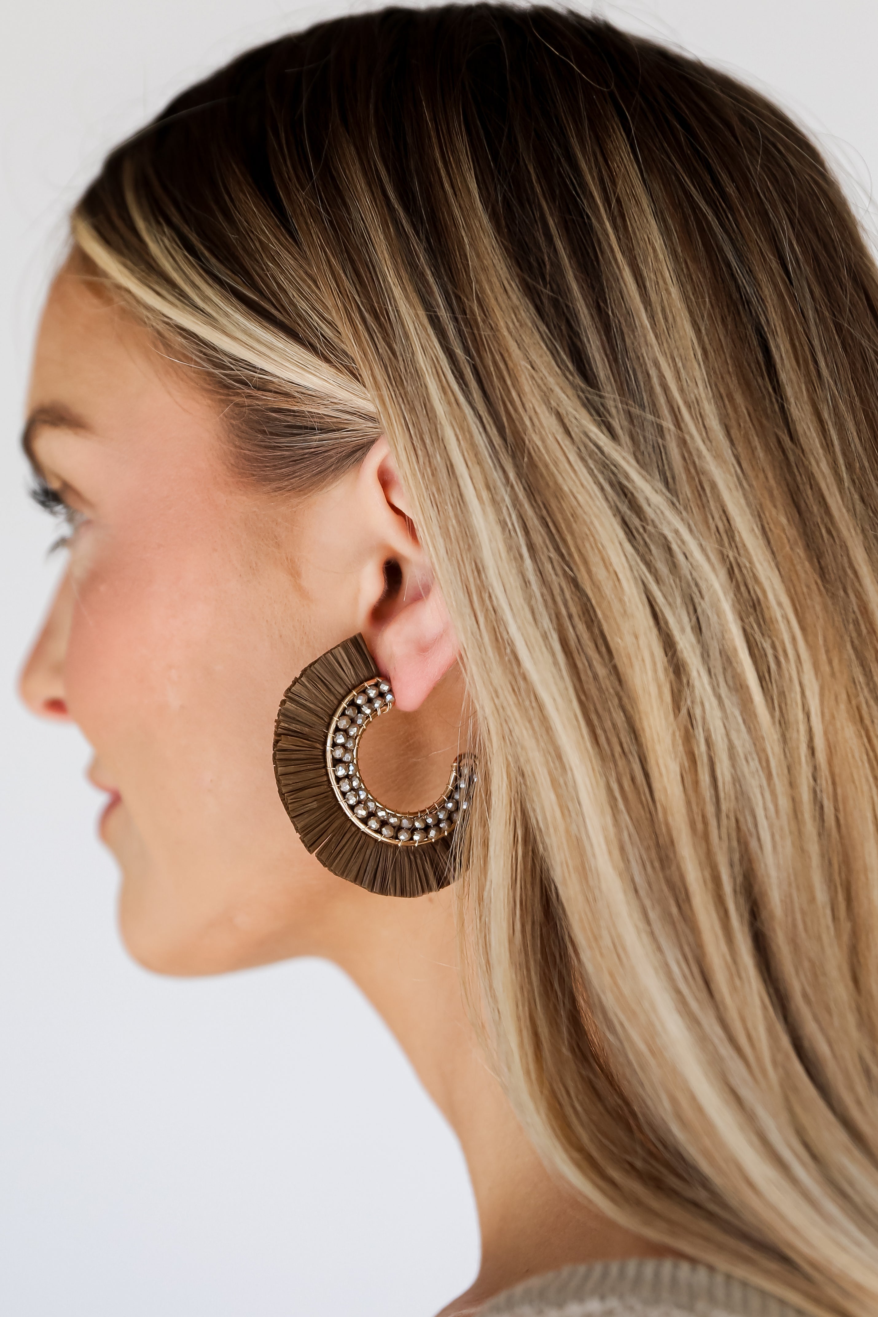 FINAL SALE - Lauren Fringe Hoop Earrings