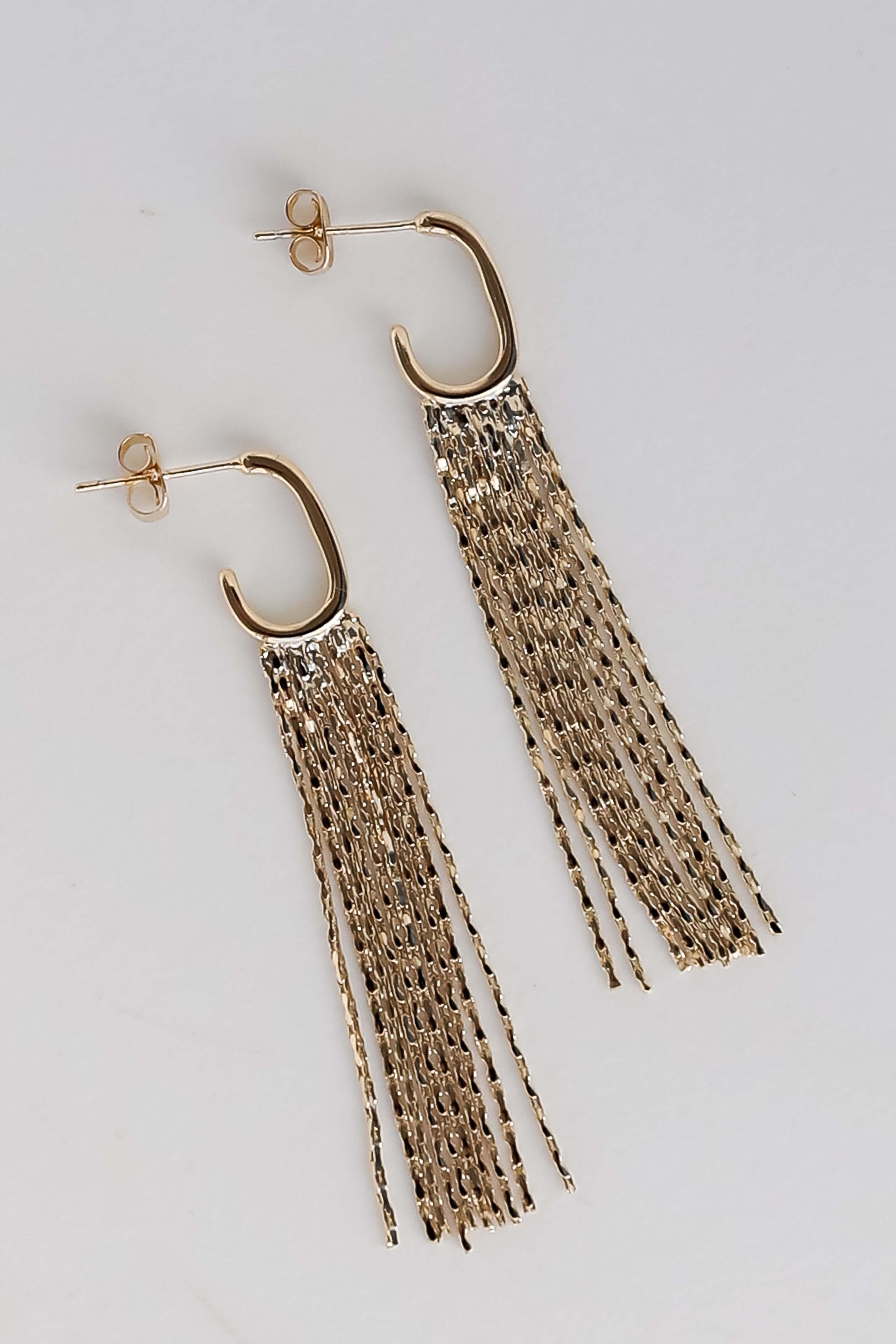 FINAL SALE - Sabrina Gold Fringe Earrings
