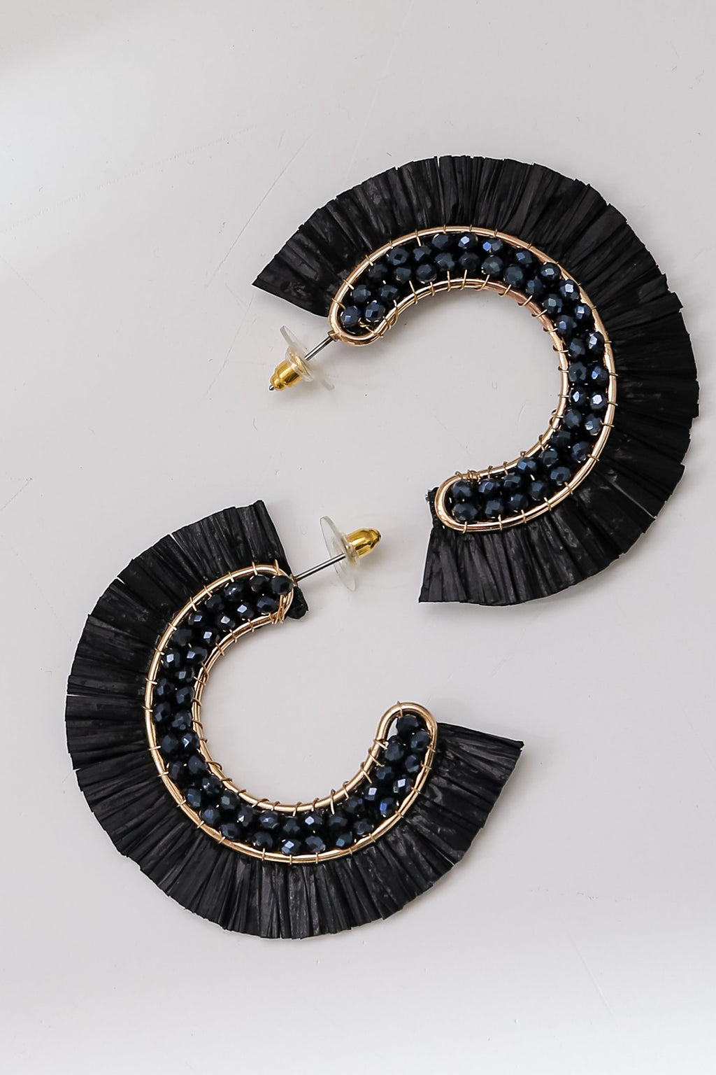 FINAL SALE - Lauren Fringe Hoop Earrings
