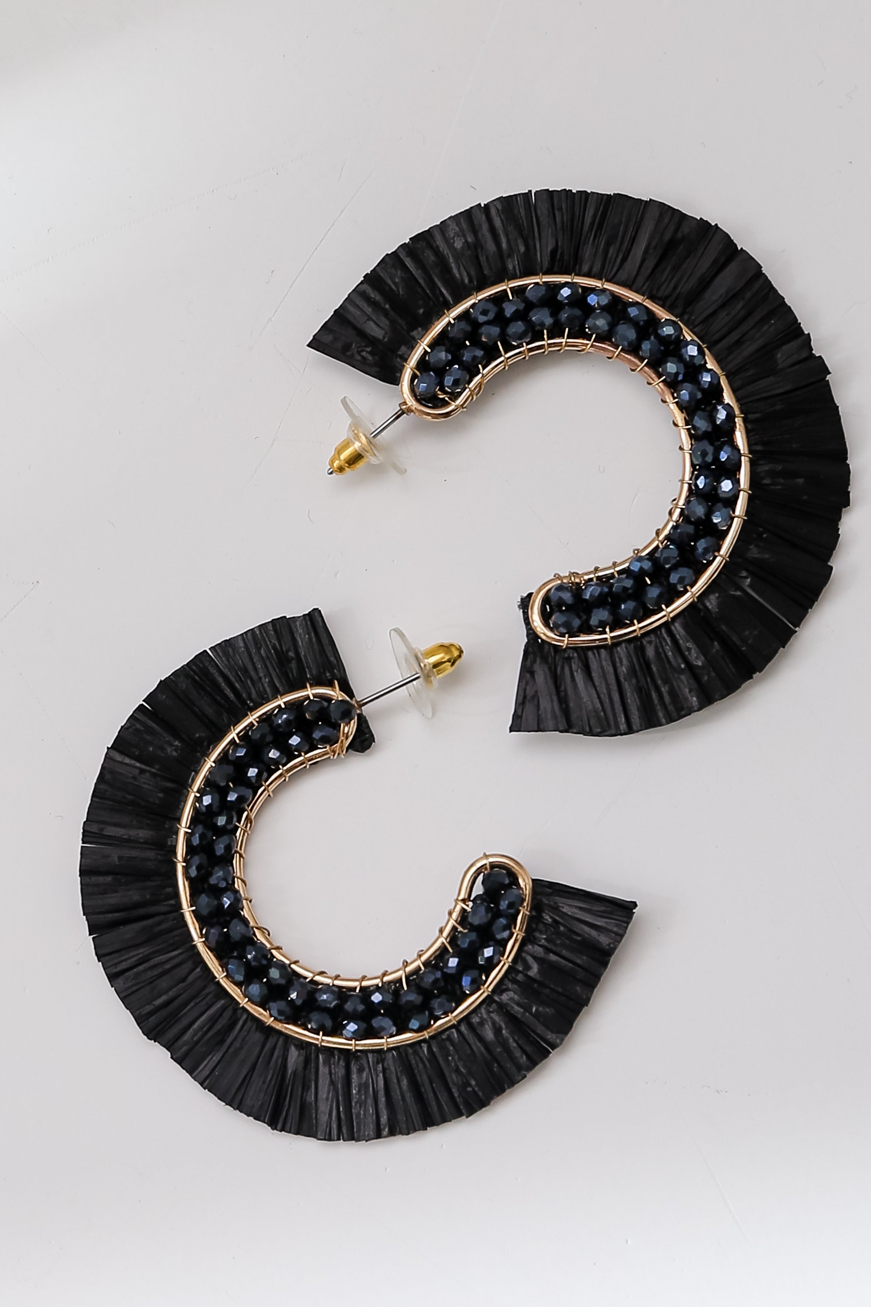 FINAL SALE - Lauren Fringe Hoop Earrings
