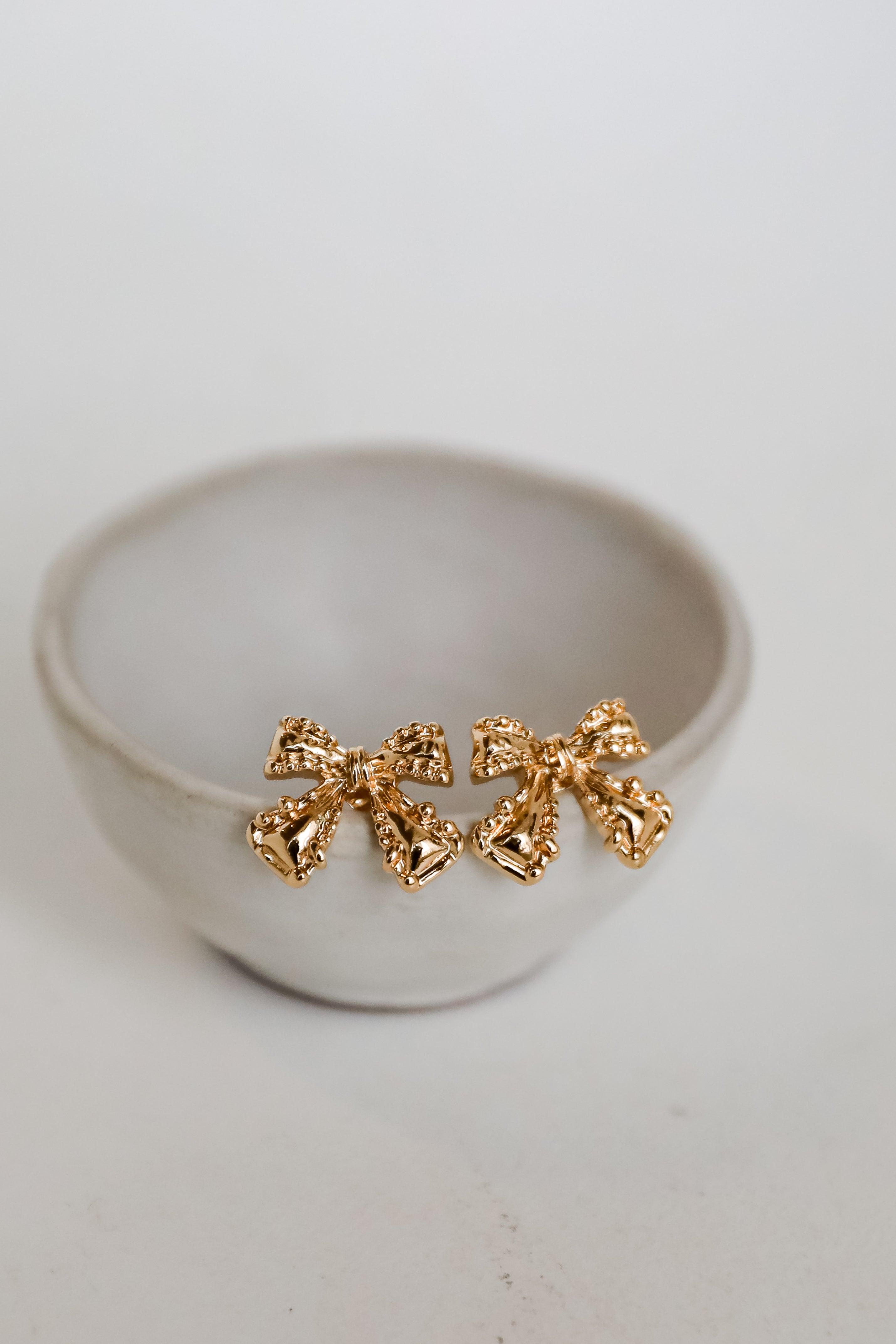 Sophia Gold Bow Earrings