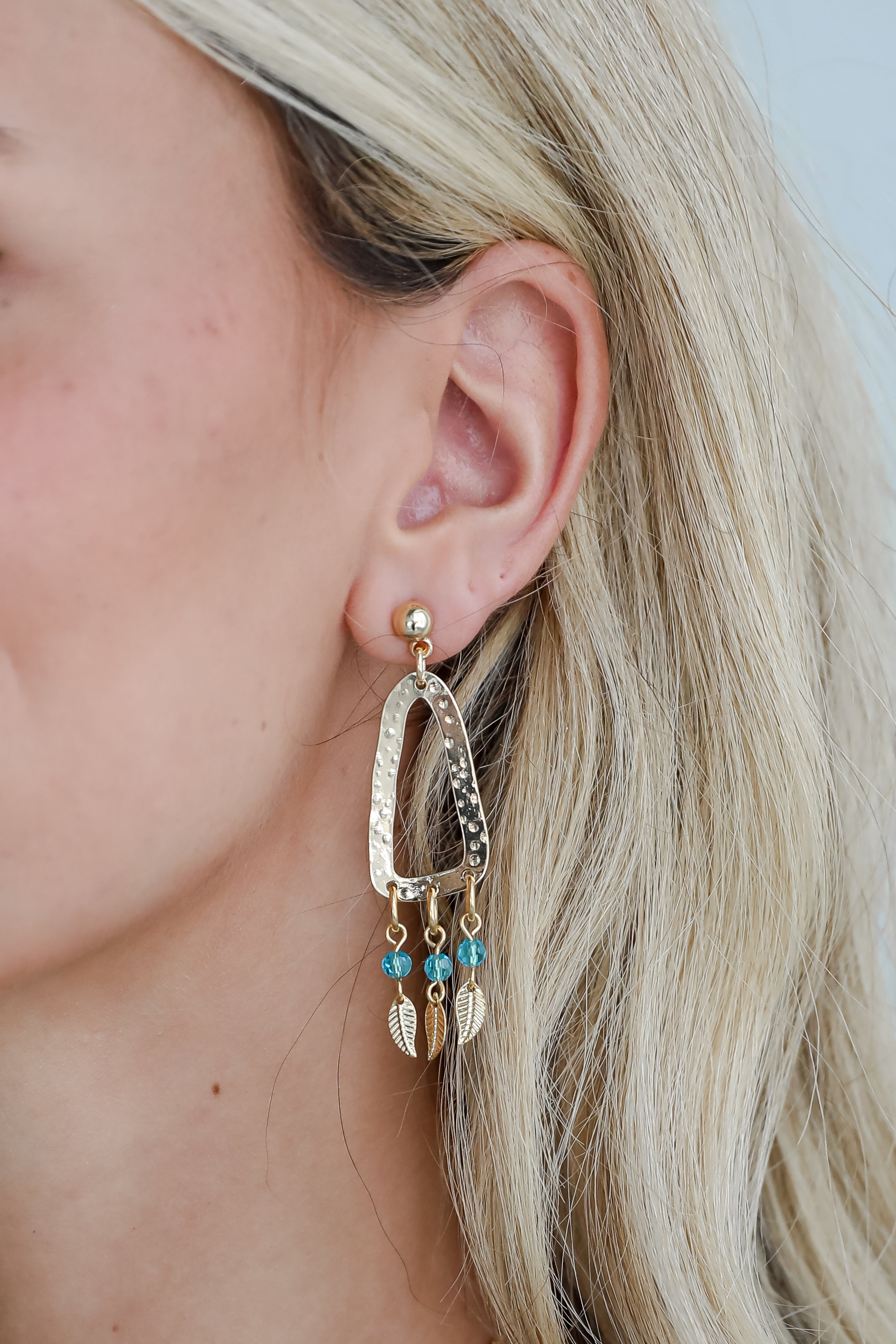 FINAL SALE - Ivy Gold Statement Drop Earrings