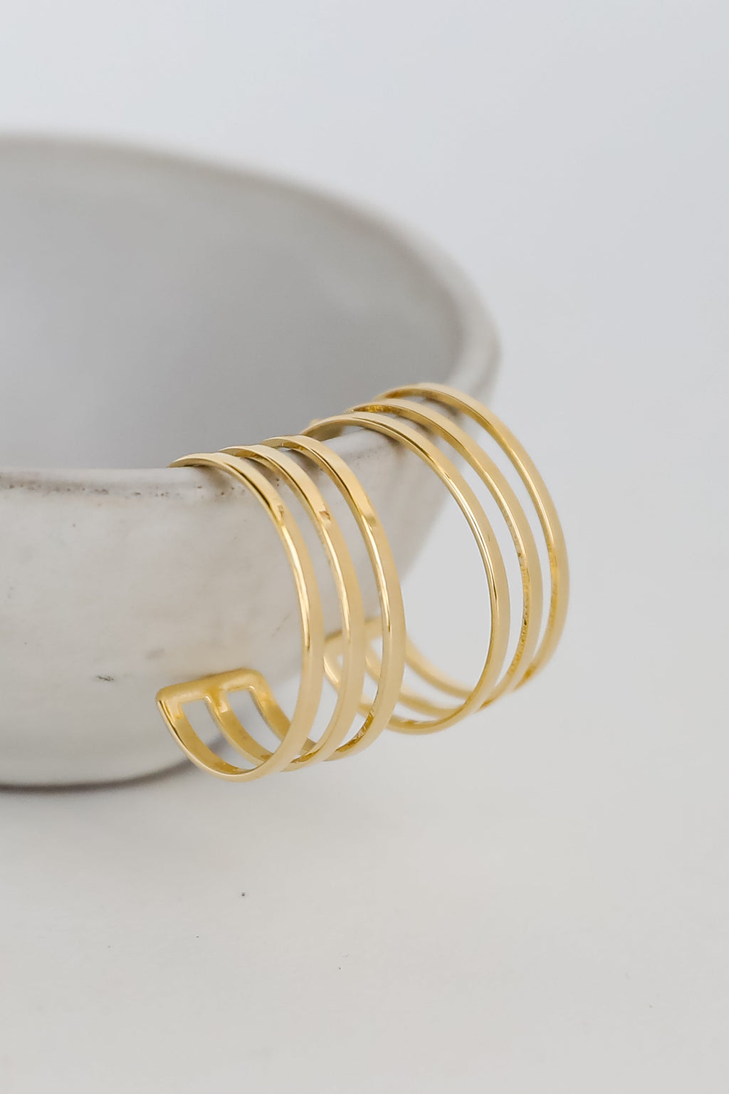 FINAL SALE - Lola Gold Triple Hoop Earrings