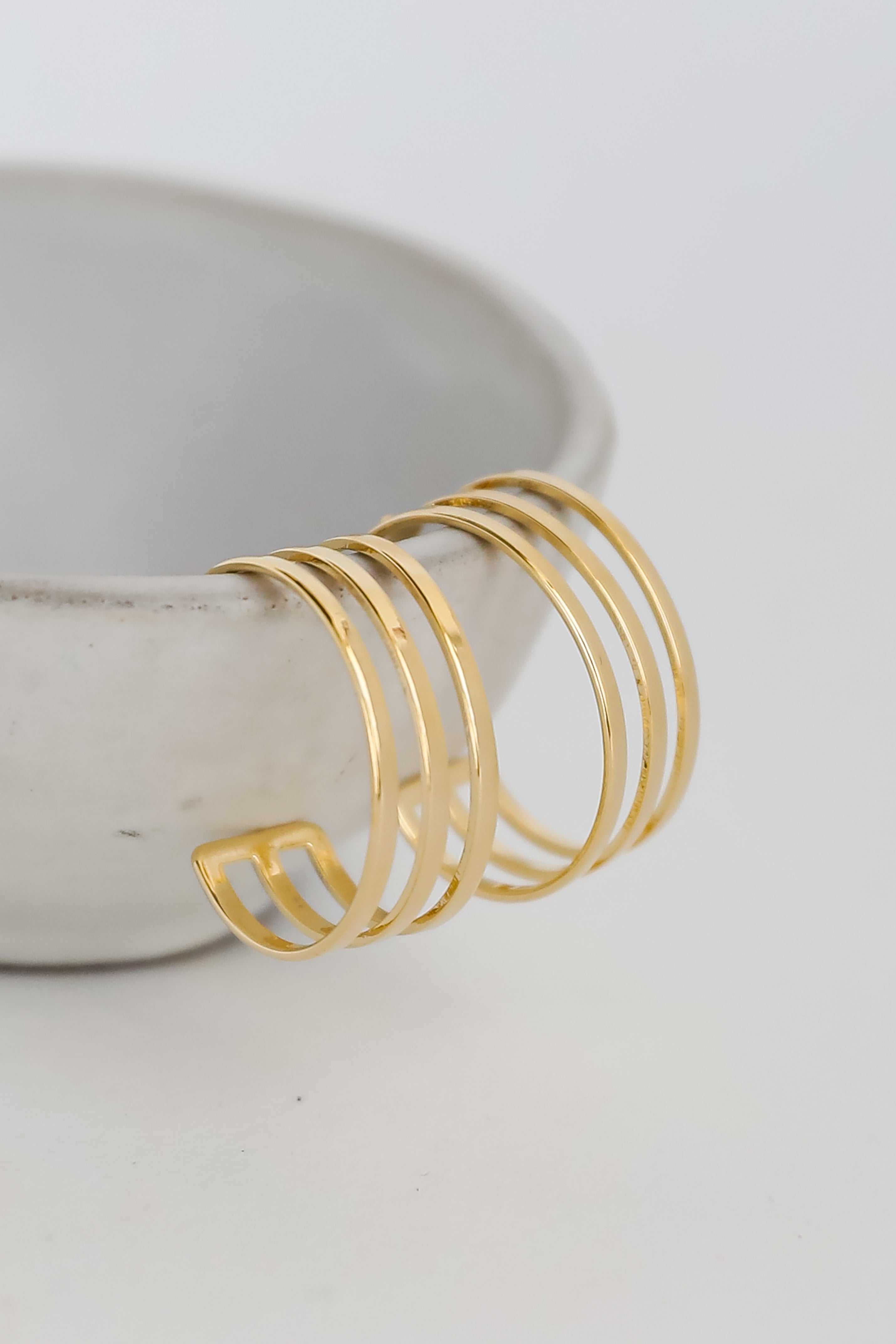 FINAL SALE - Lola Gold Triple Hoop Earrings