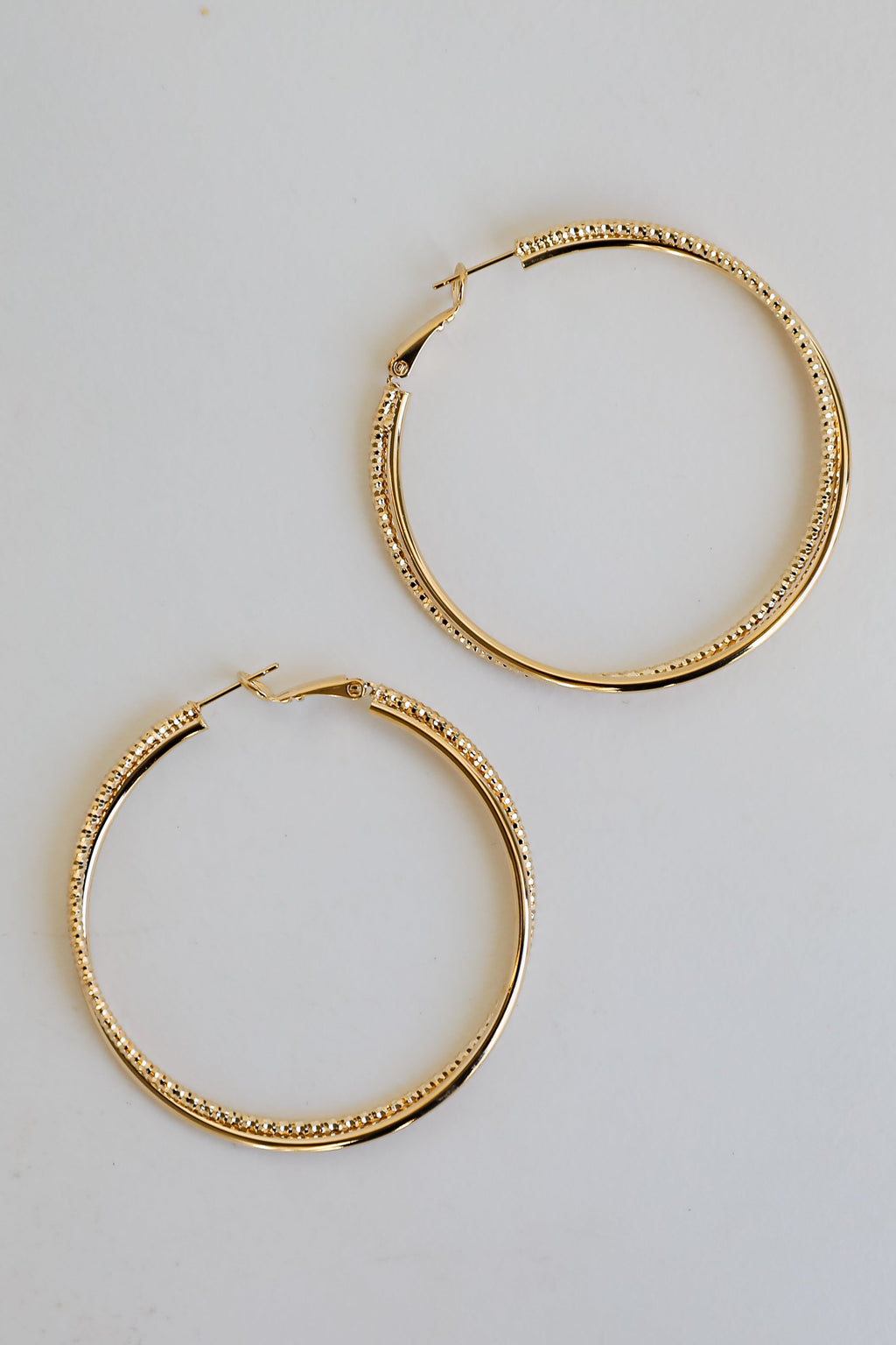 FINAL SALE - Heidi Gold Double Hoop Earrings