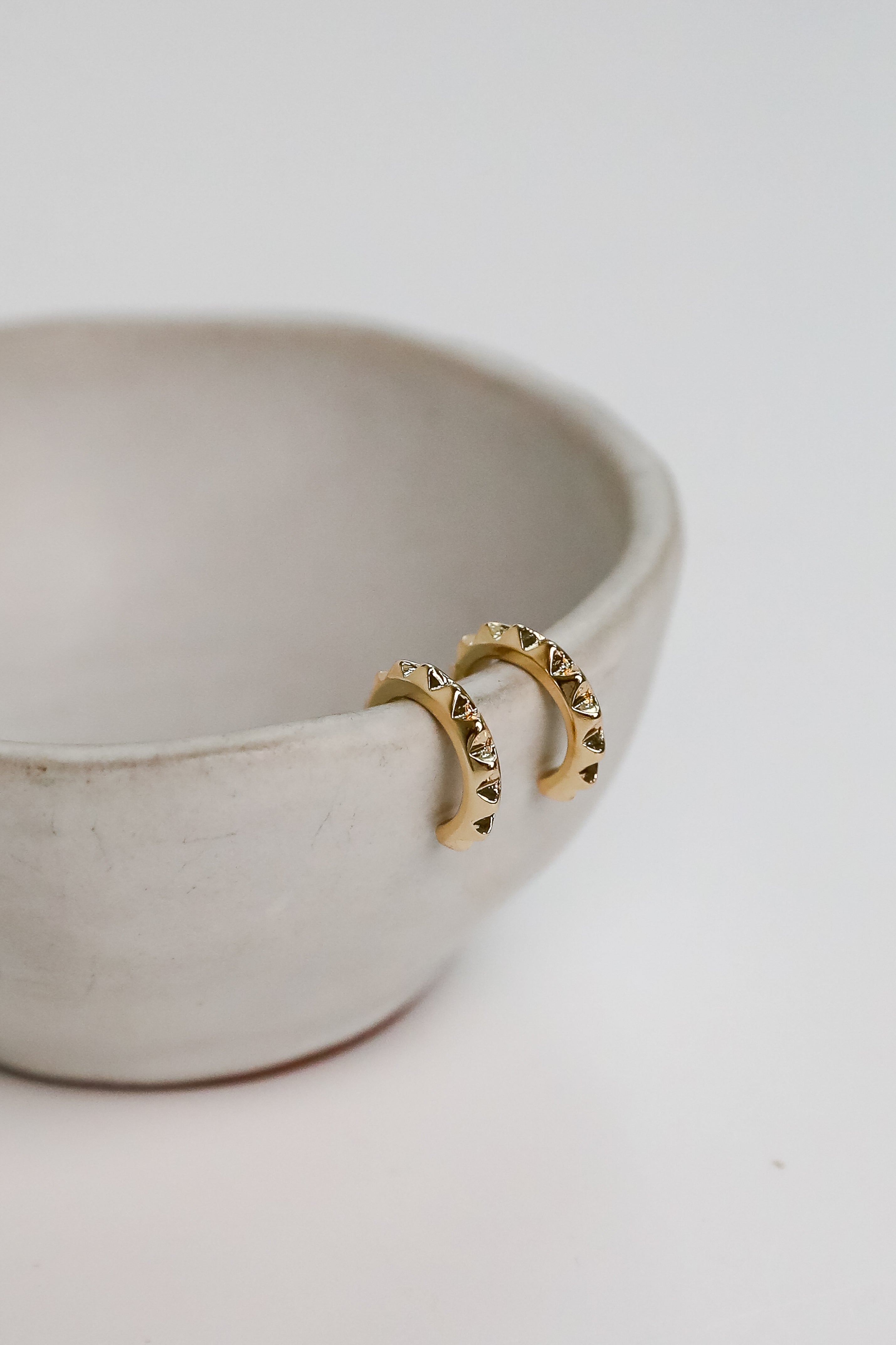 FINAL SALE - Tatum Gold Mini Hoop Earrings