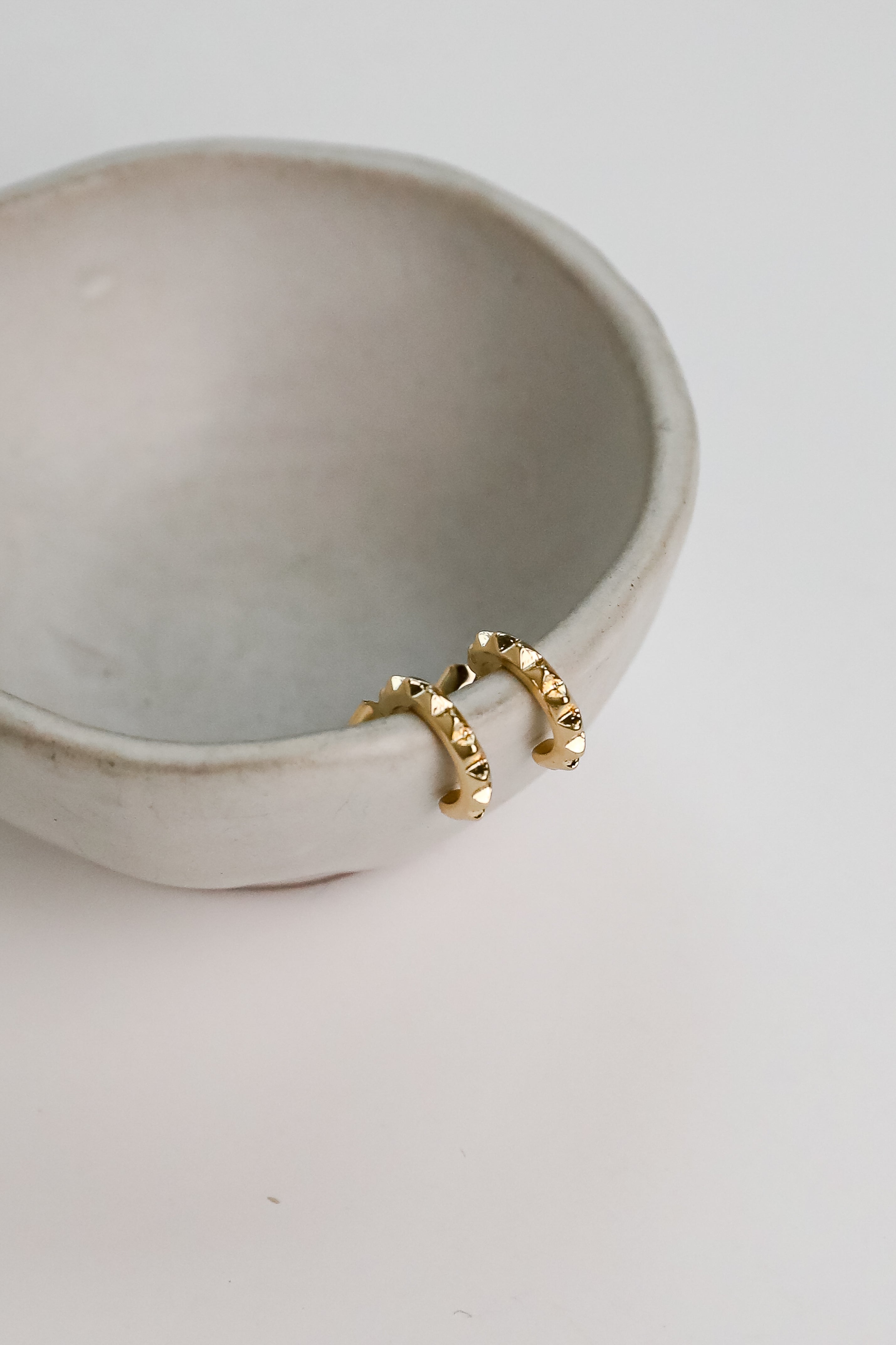 FINAL SALE - Tatum Gold Mini Hoop Earrings