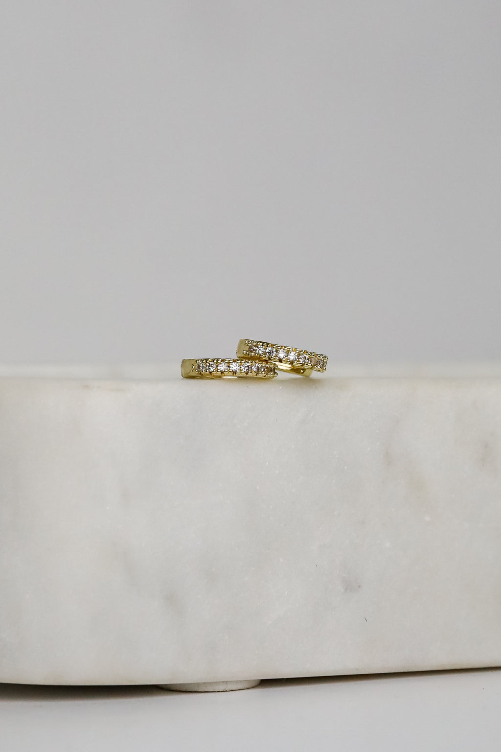 FINAL SALE - Kiara Rhinestone Mini Hoop Earrings