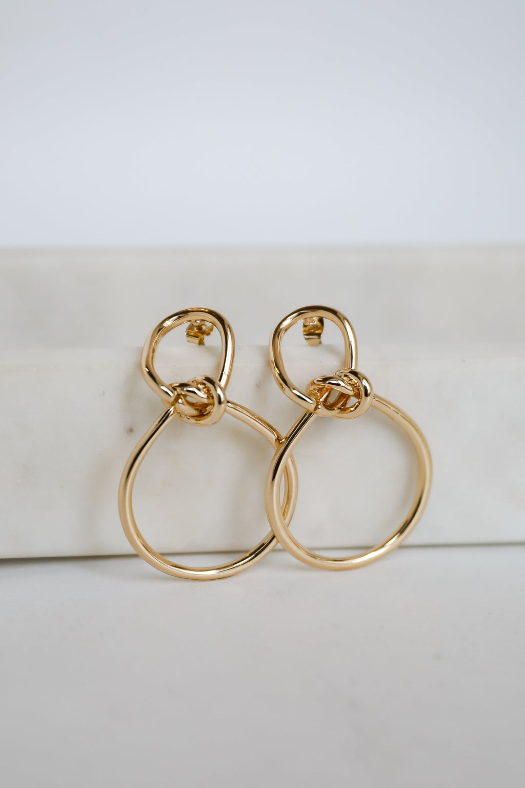 Leah Gold Statement Earrings
