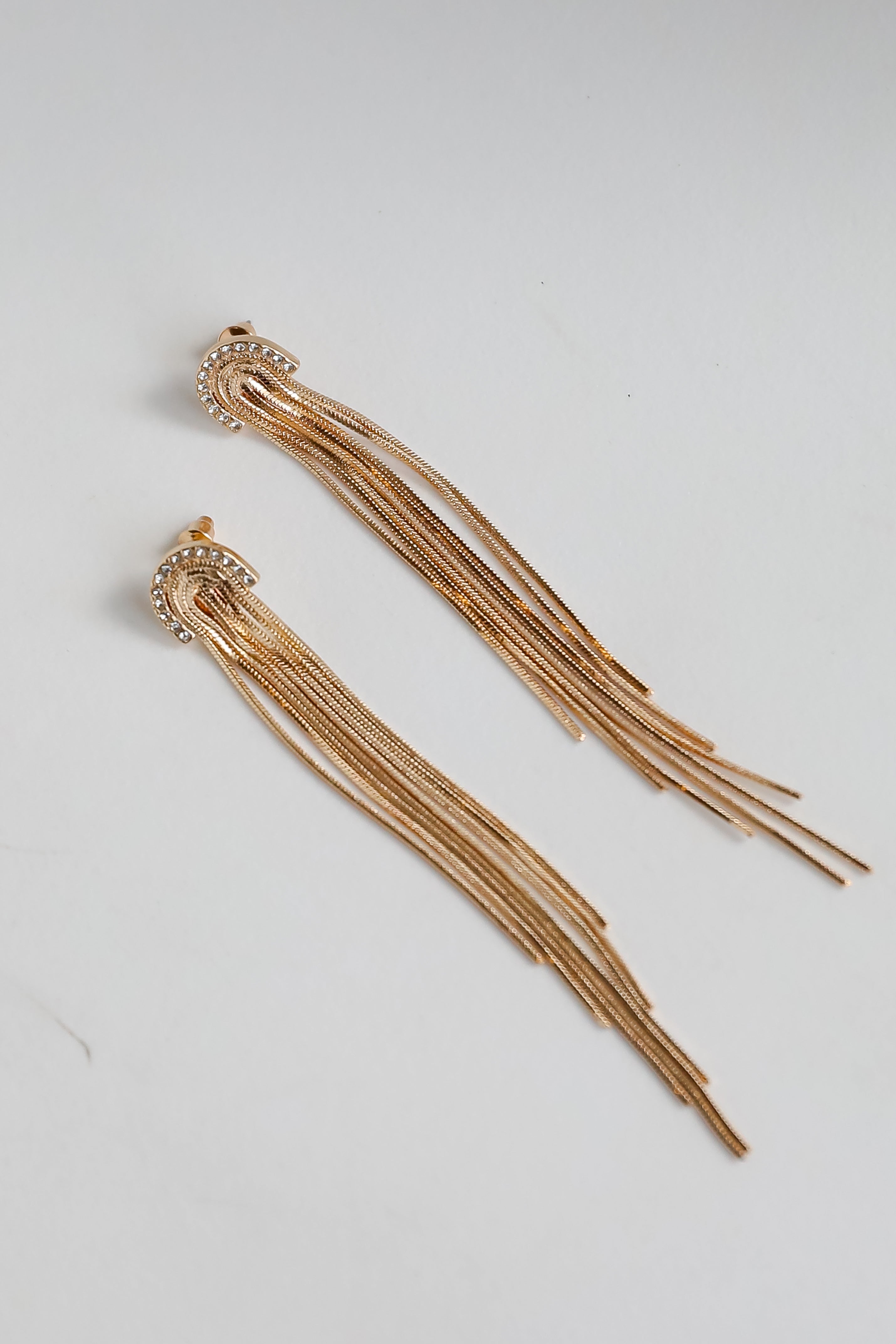 FINAL SALE - Rosie Gold Fringe Earrings