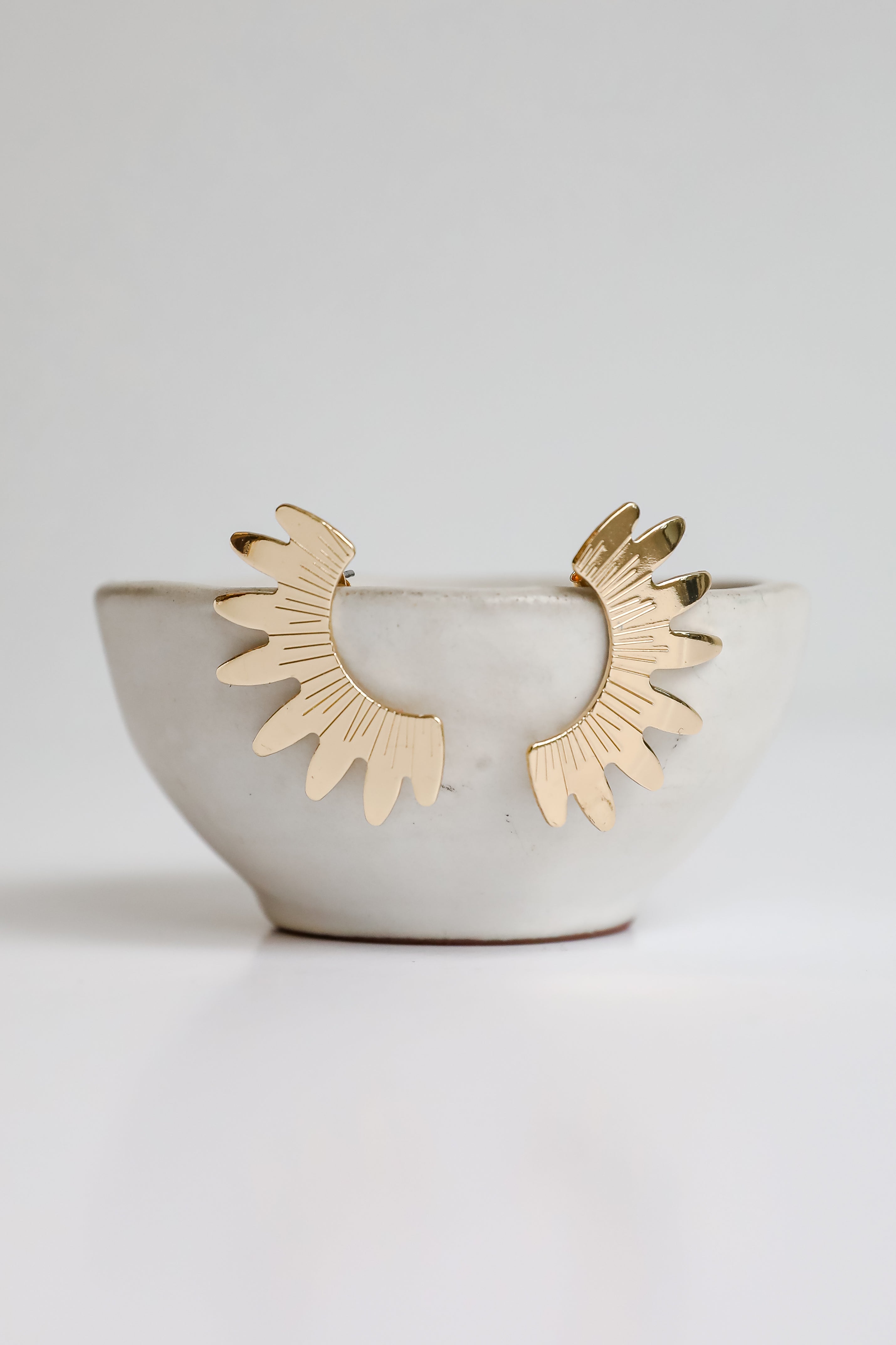 FINAL SALE - Isabel Gold Sunburst Earrings