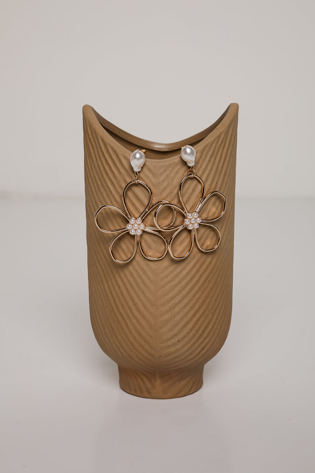 FINAL SALE - Haven Gold Flower Drop Earrings