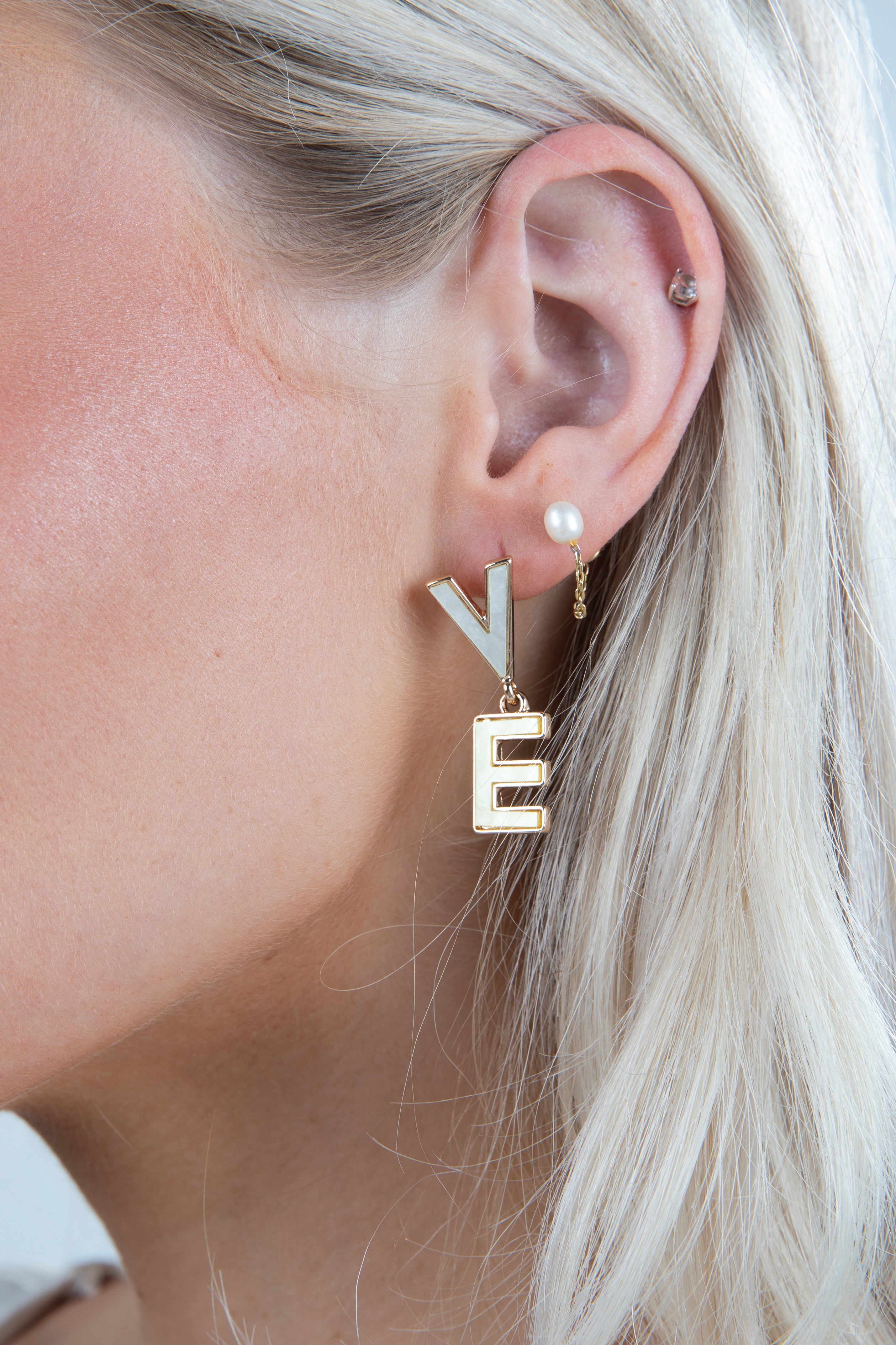 Kendall Multi "Love" Drop Earrings