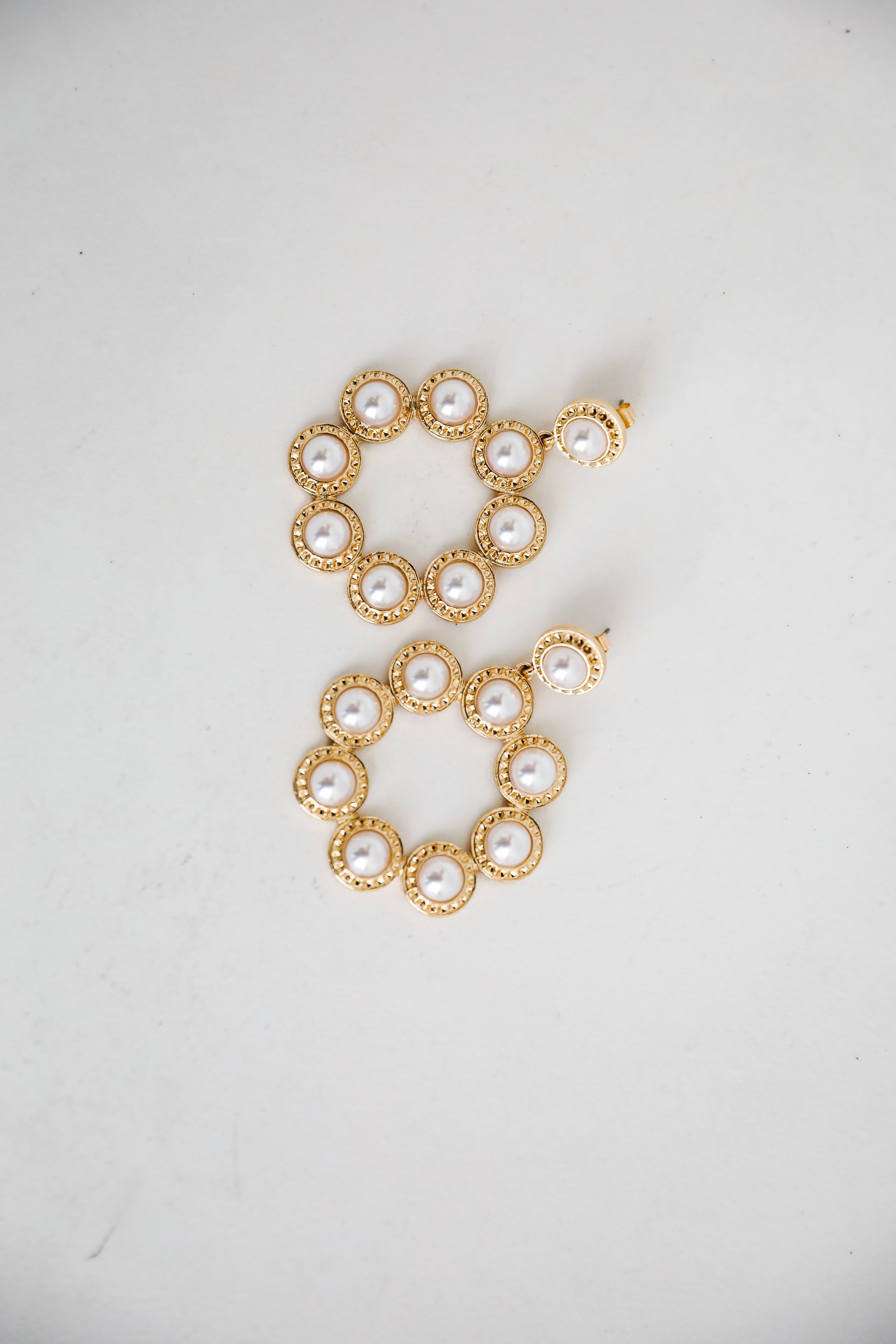 FINAL SALE - Melissa White Pearl Statement Earrings