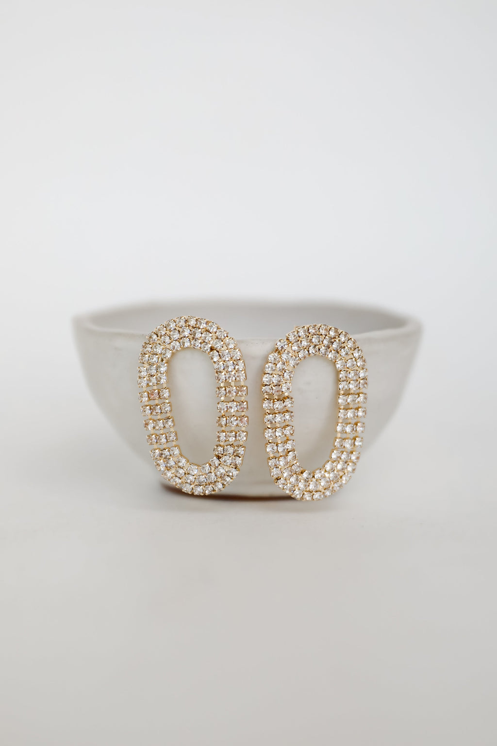 Blair Gold Rhinestone Statement Earrings