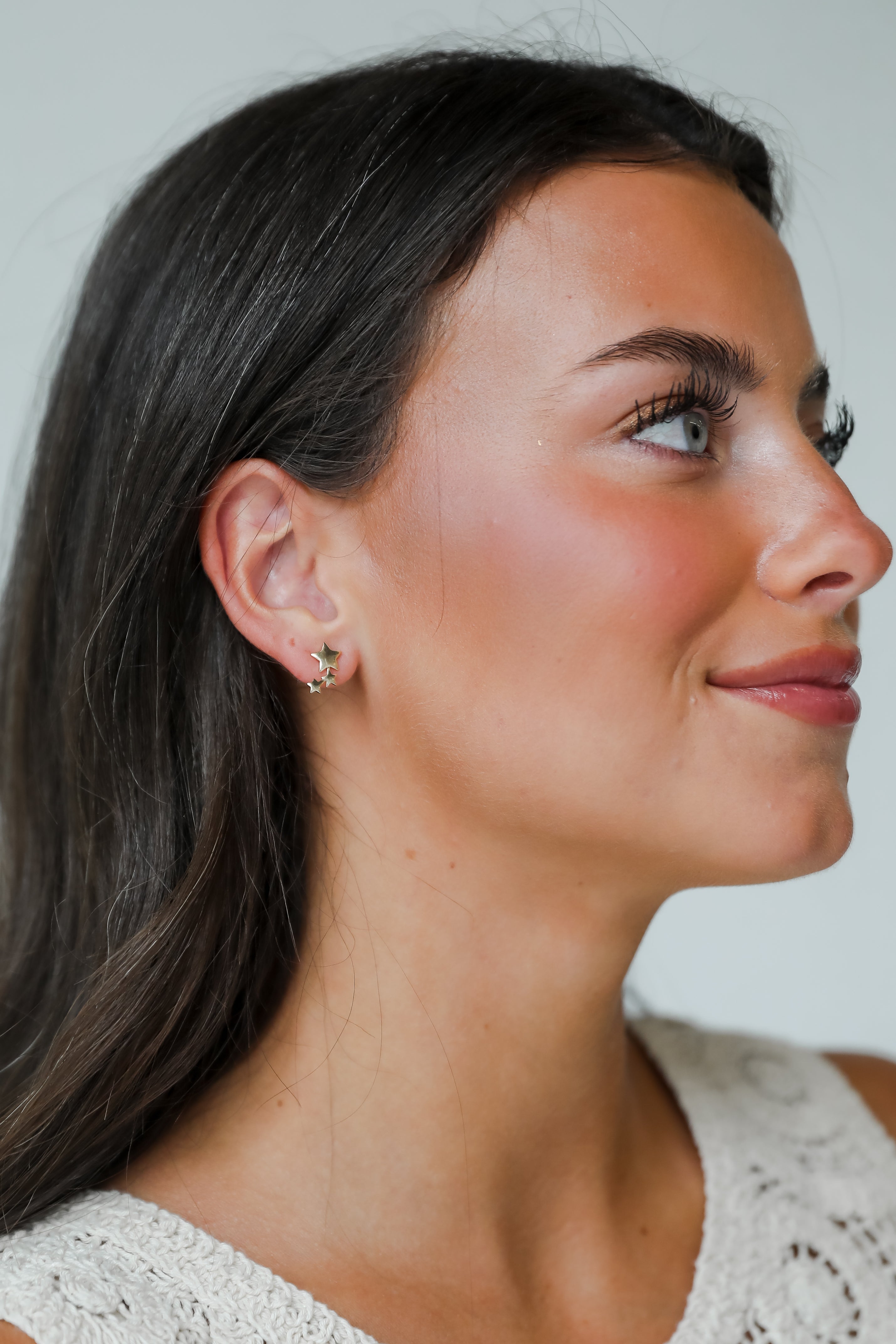 FINAL SALE - Elaine Gold Star Stud Earrings
