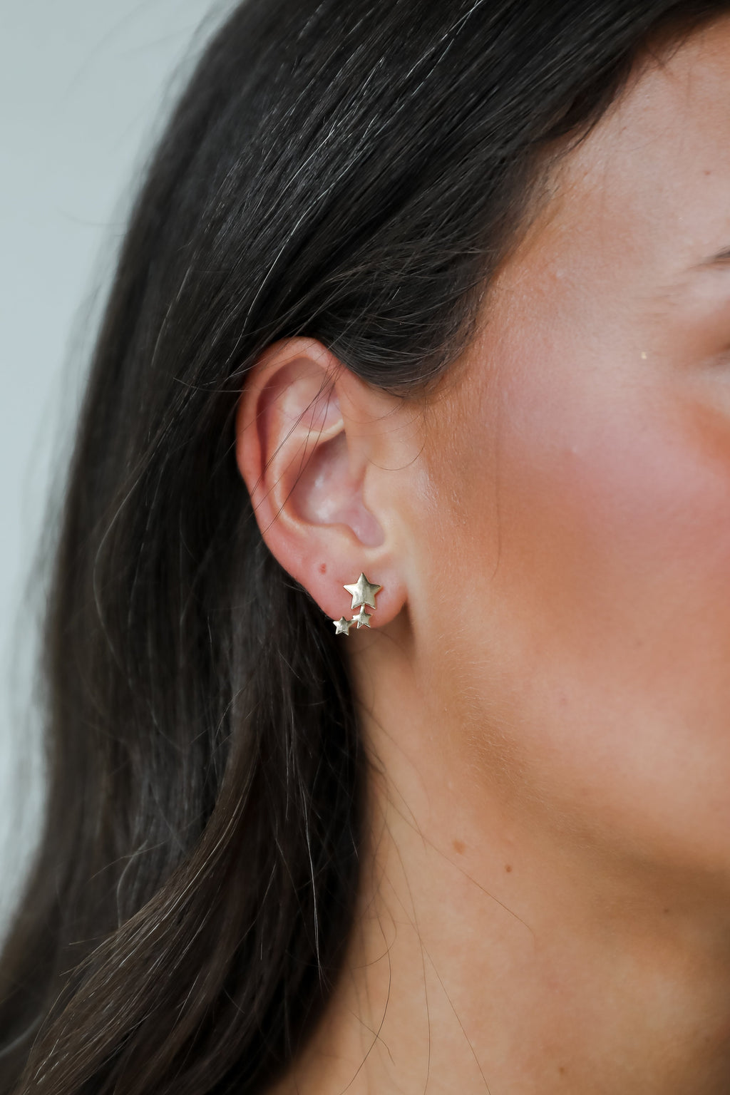 FINAL SALE - Elaine Gold Star Stud Earrings