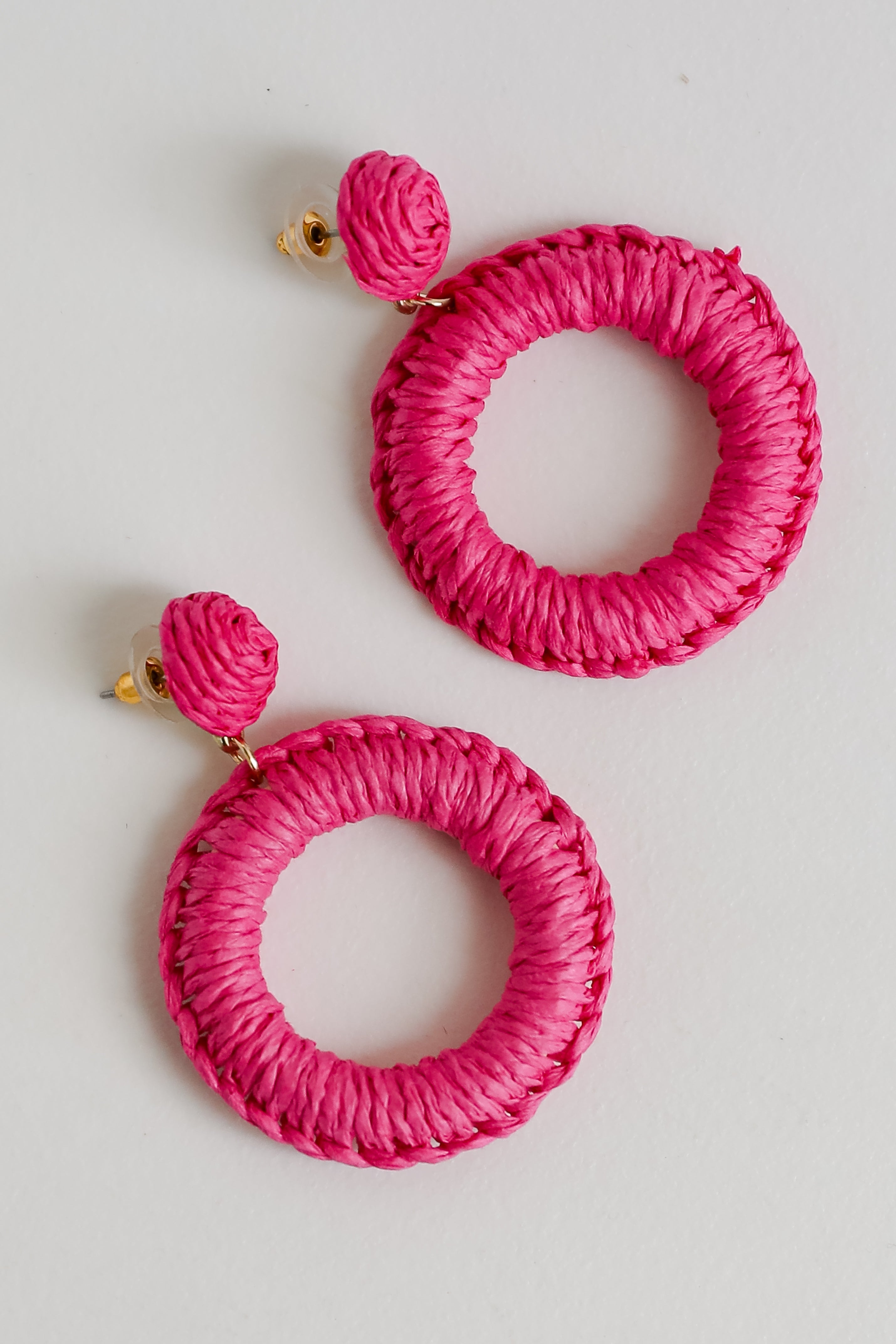 FINAL SALE - Phoebe Straw Statement Earrings